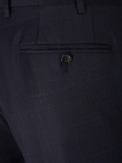 Canali Traje Motivo Cuadros Lana color Gris Oscuro sku 312-002712 01 - Foto 8