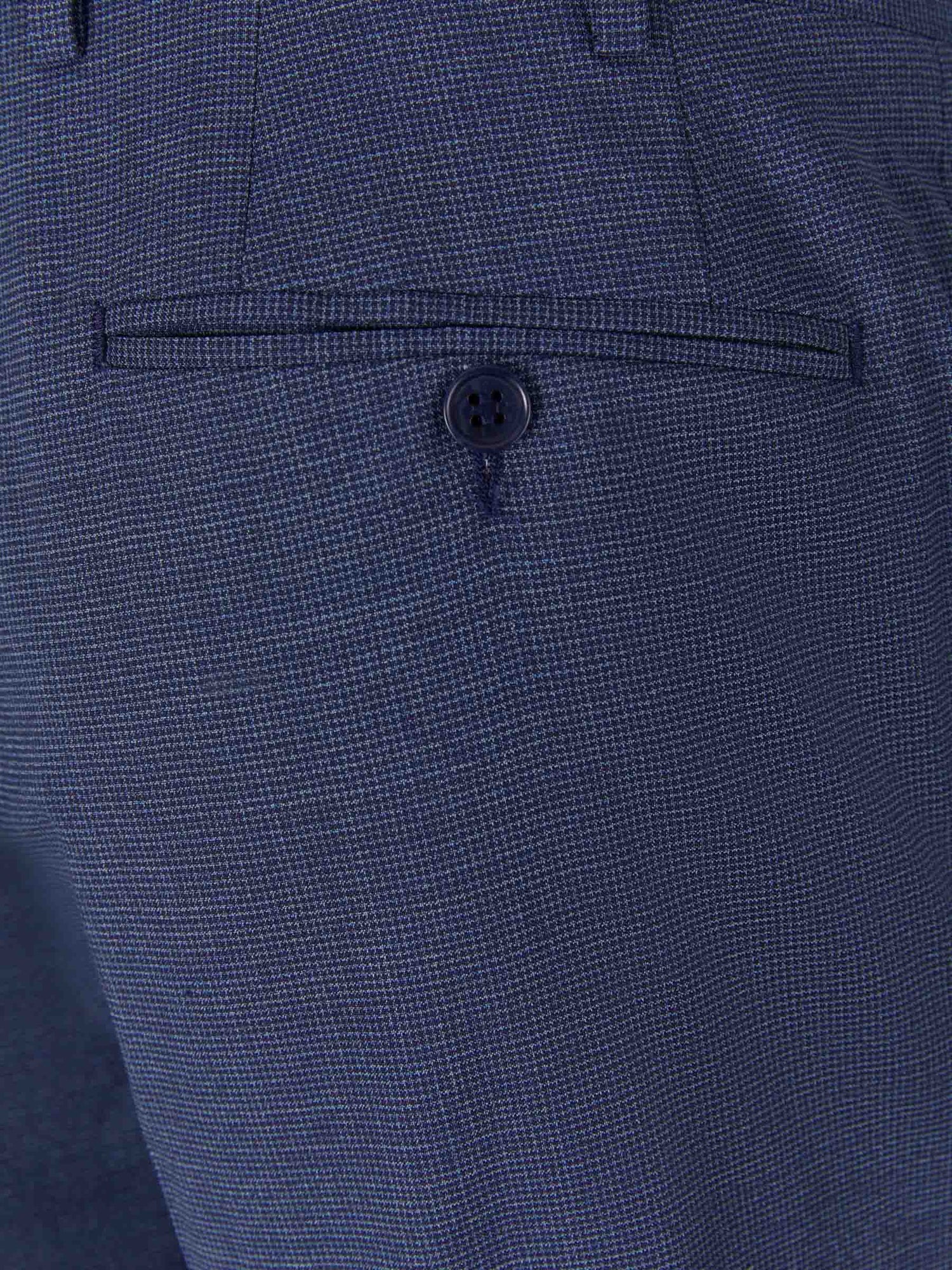Canali Traje Lana Texturizada color Azul Noche sku 312-002735 01 - Foto 9