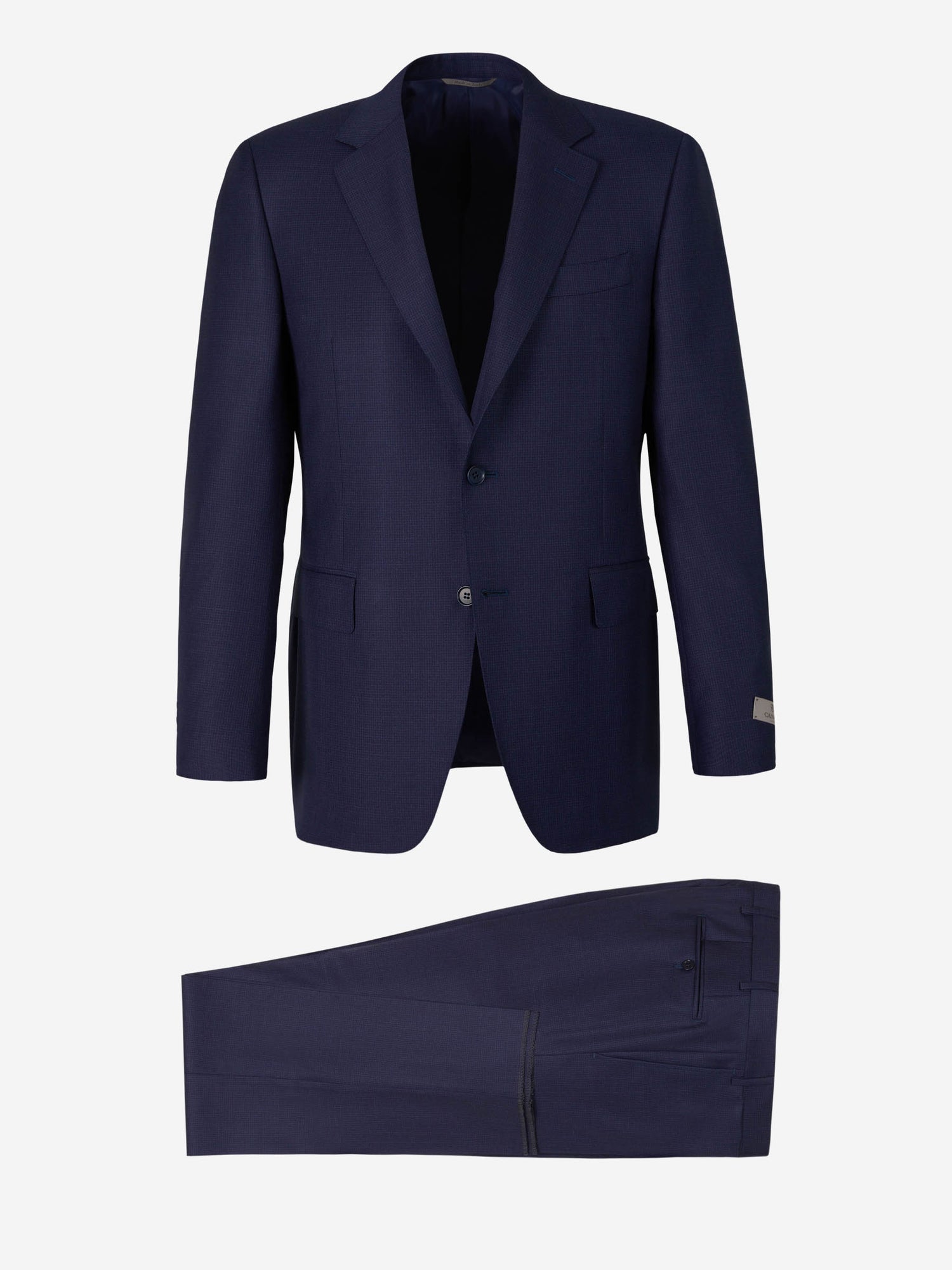 Canali Traje Motivo Geométrico color Azul Noche sku 312-002736 01 - Foto 1