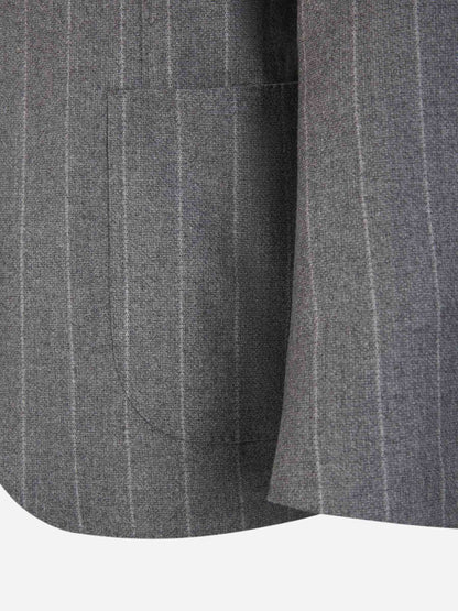 Lardini Traje Motivo Rayas color Gris Piedra sku 312-002749 02 - Foto 3