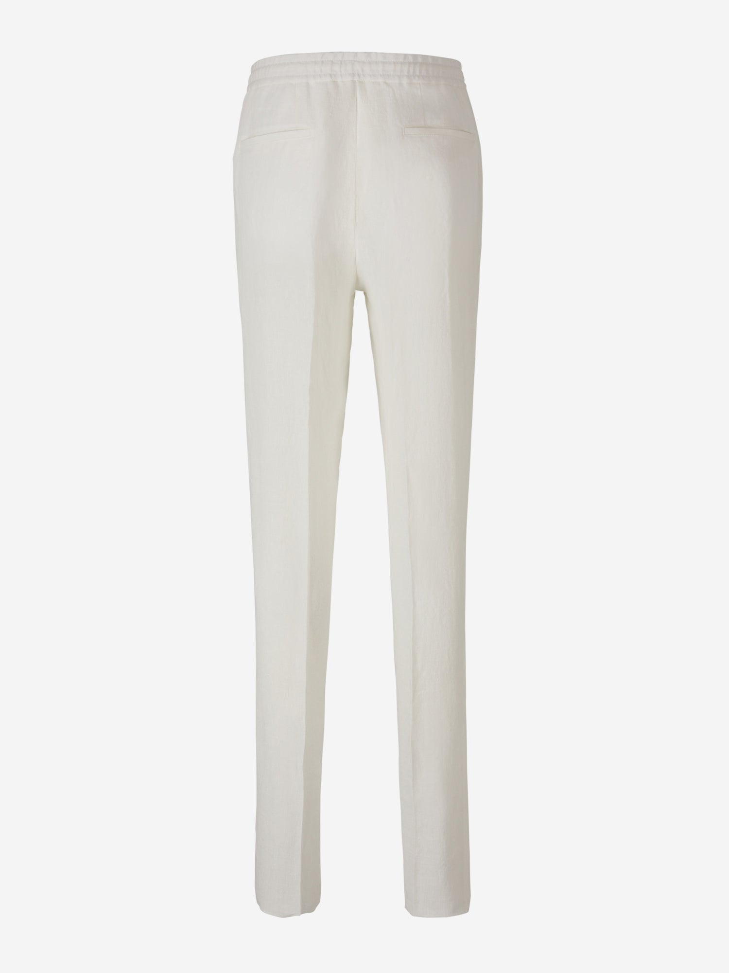 Lardini Pantalones Lino Ultraligeros color Blanco sku 321-000349 02 - Foto 2