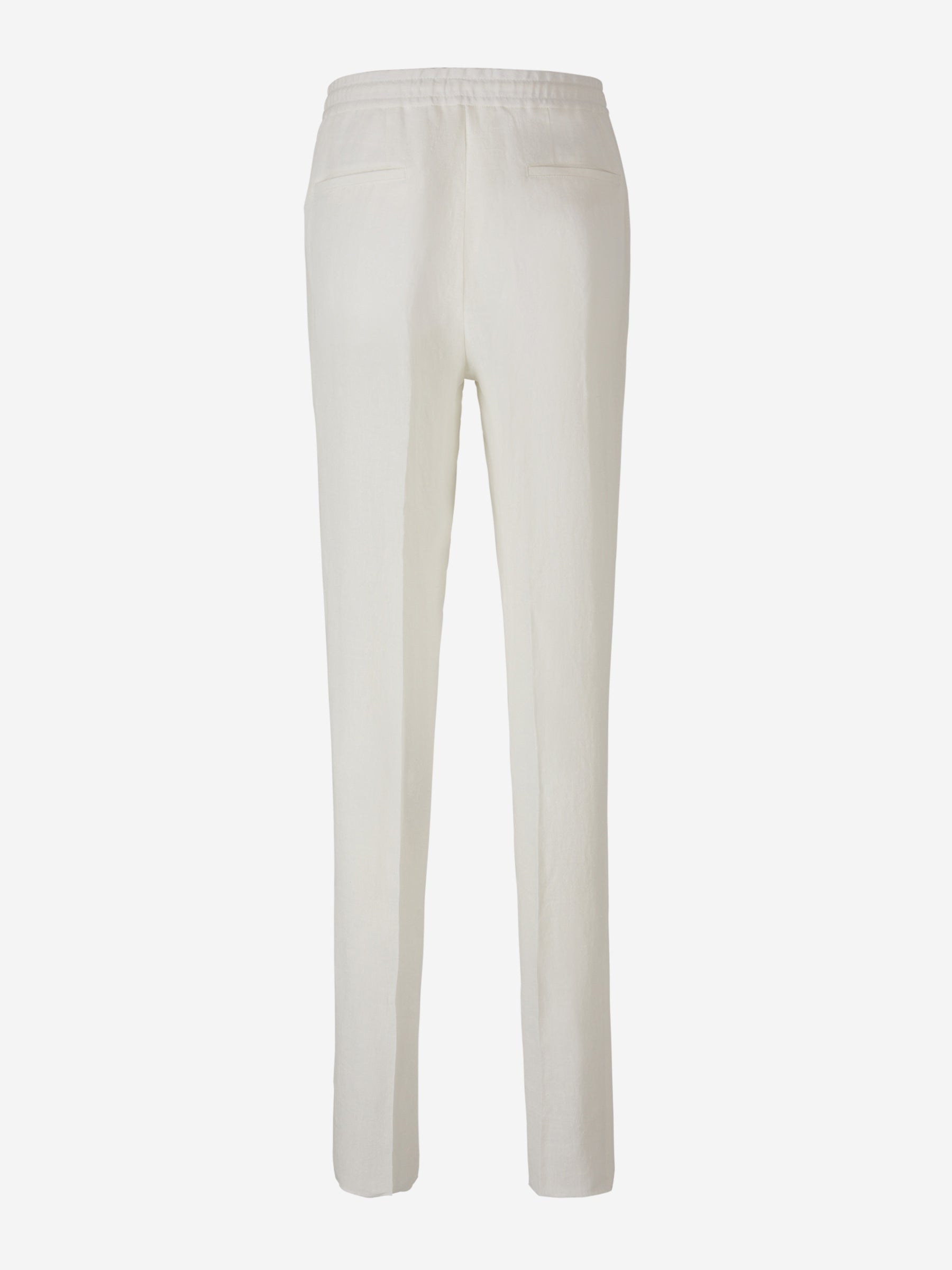 Lardini Pantalones Lino Ultraligeros color Blanco sku 321-000349 02 - Foto 2
