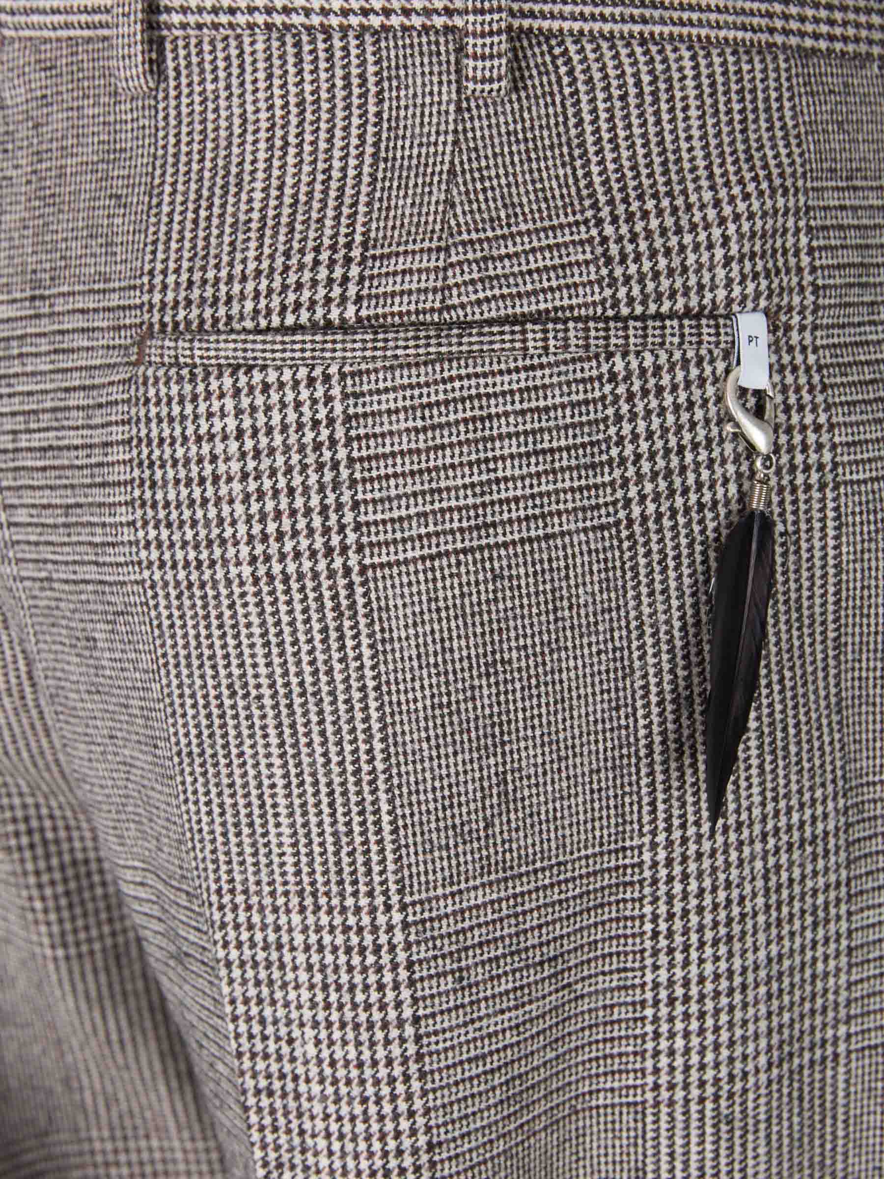 PT Torino Pantalones Príncipe de Gales color Beige sku 322-000400 01 - Foto 3