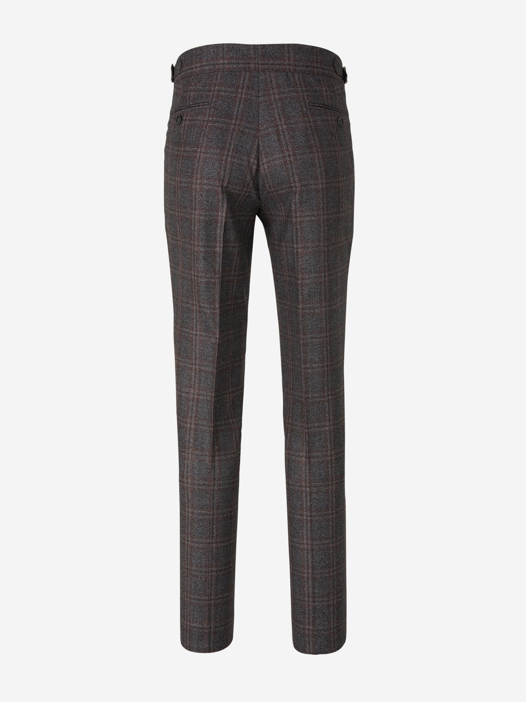 Outlet online Scabal Hombre Pantalones Vestir Lana color Gris Piedra sku 322-000415 01 - Foto 2