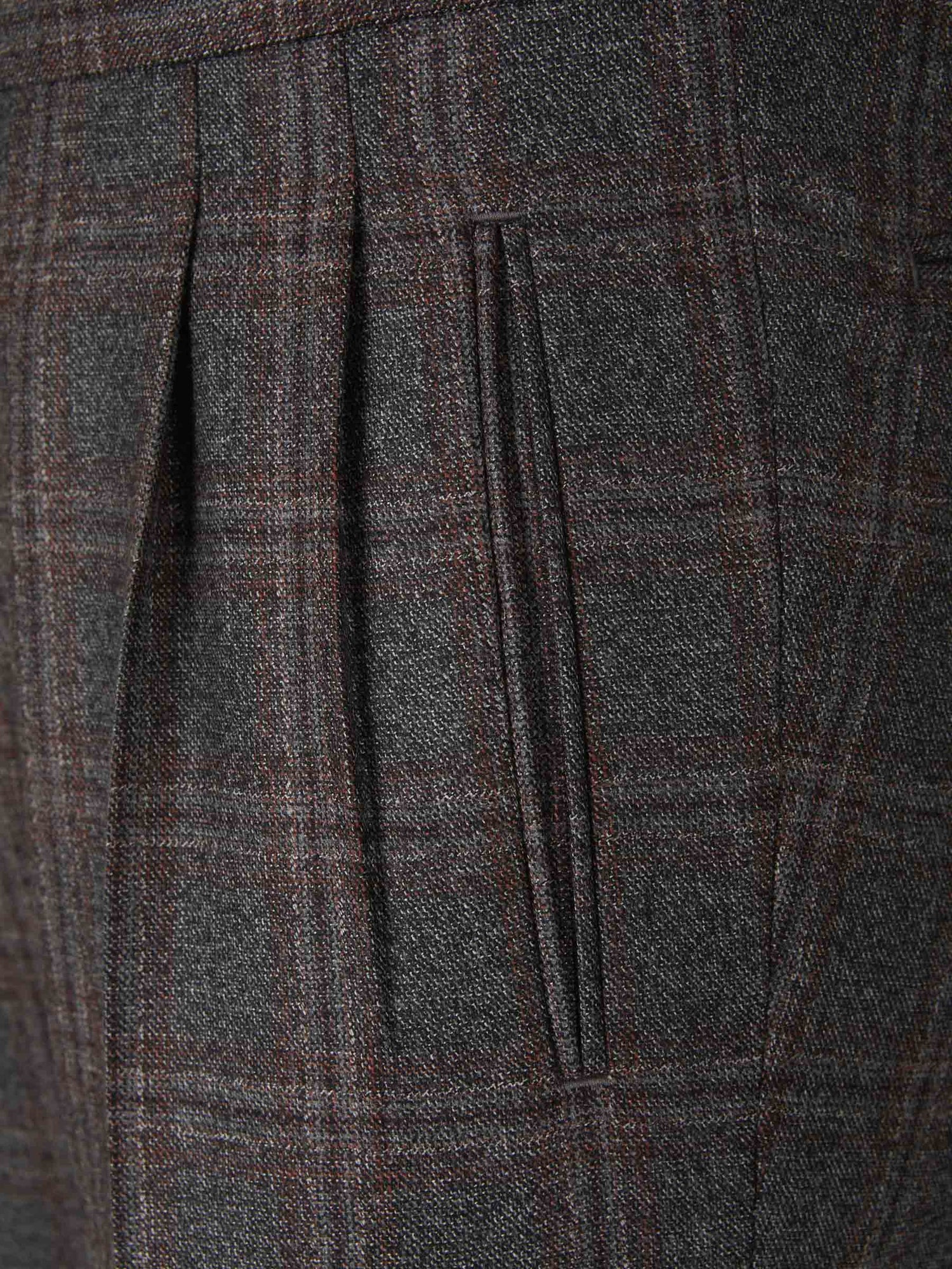 Outlet online Scabal Hombre Pantalones Vestir Lana color Gris Piedra sku 322-000415 01 - Foto 3