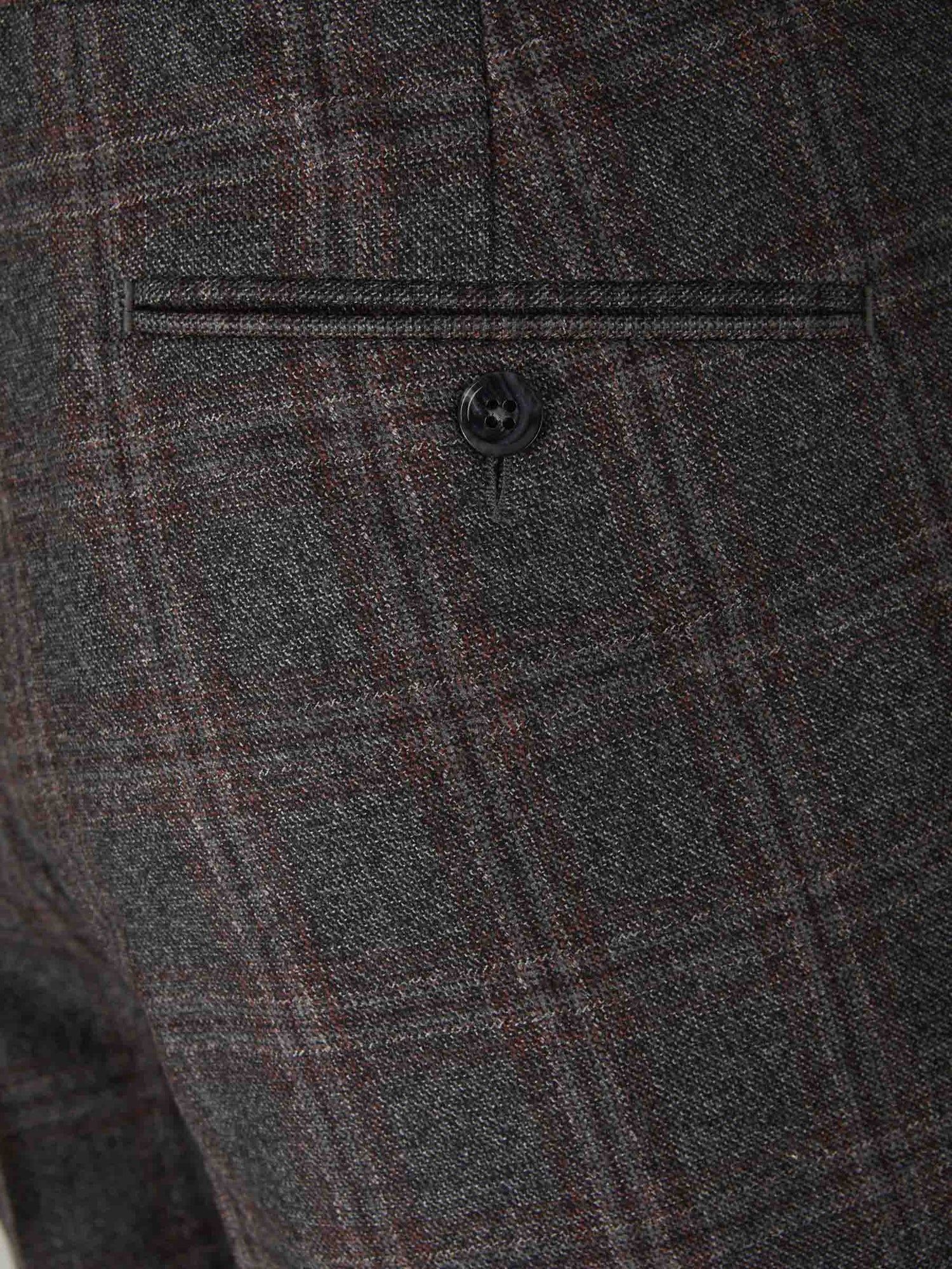 Outlet online Scabal Hombre Pantalones Vestir Lana color Gris Piedra sku 322-000415 01 - Foto 4