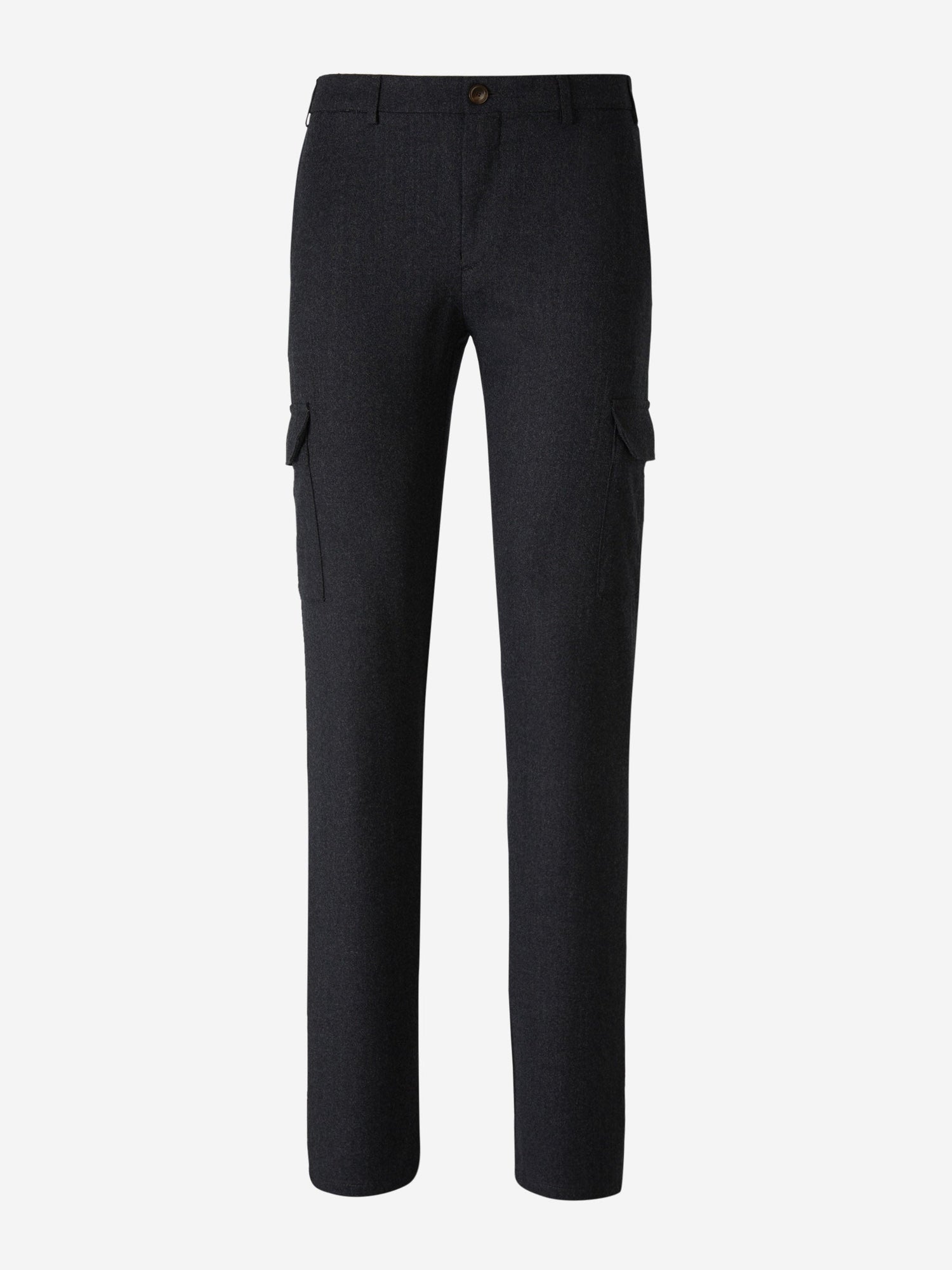 Outlet online Canali Hombre Pantalones Cargo Lana color Gris Oscuro sku 322-000438 01 - Foto 1