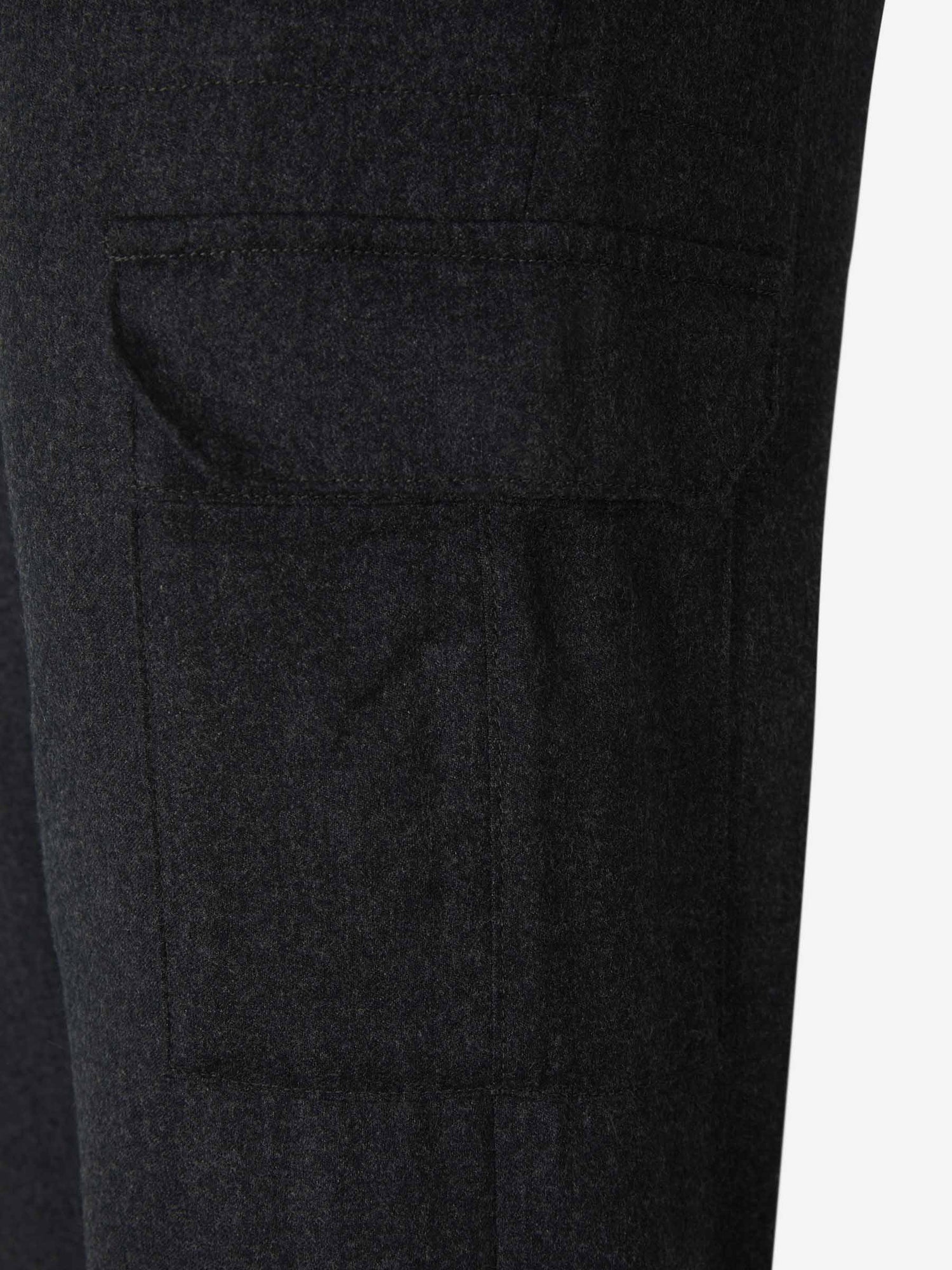 Outlet online Canali Hombre Pantalones Cargo Lana color Gris Oscuro sku 322-000438 01 - Foto 5