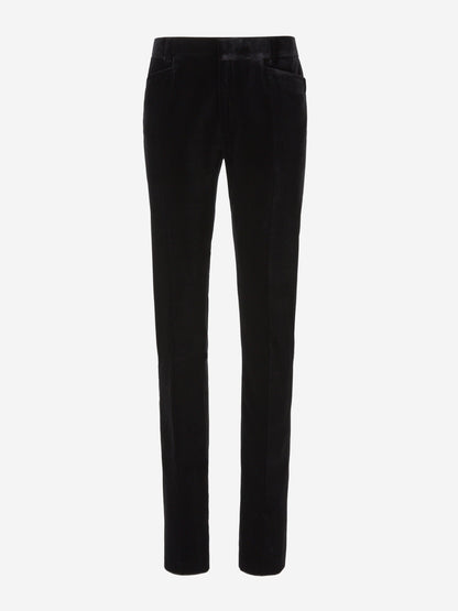 Outlet online Tom Ford Hombre Pantalones Terciopelo color Negro sku 322-000440 01 - Foto 1