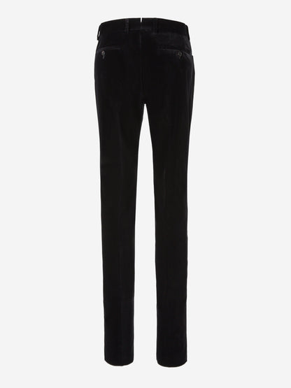 Outlet online Tom Ford Hombre Pantalones Terciopelo color Negro sku 322-000440 01 - Foto 2