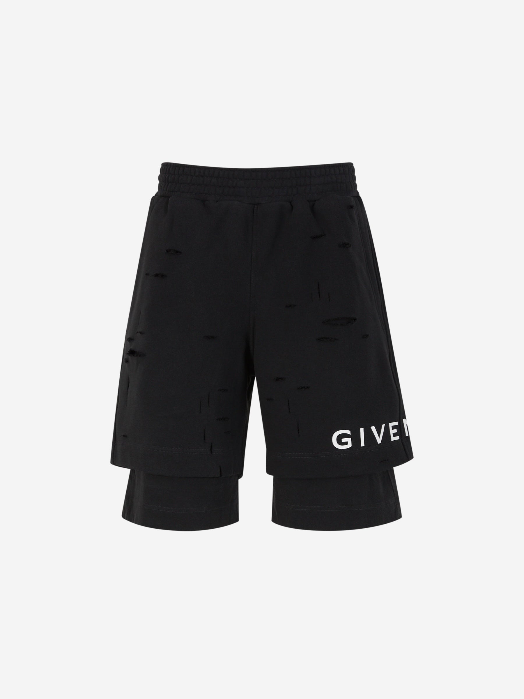 Givenchy Bermudas Algodón Logo color Negro sku 523-000928 01 - Foto 1