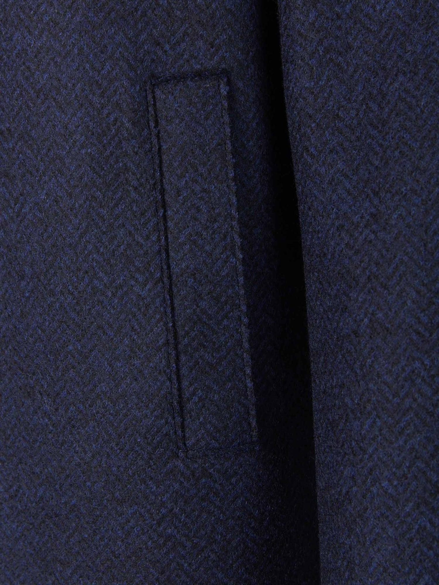 Harris Wharf Abrigo Boxy Espiga color Azul Marino sku 341-000477 02 - Foto 4