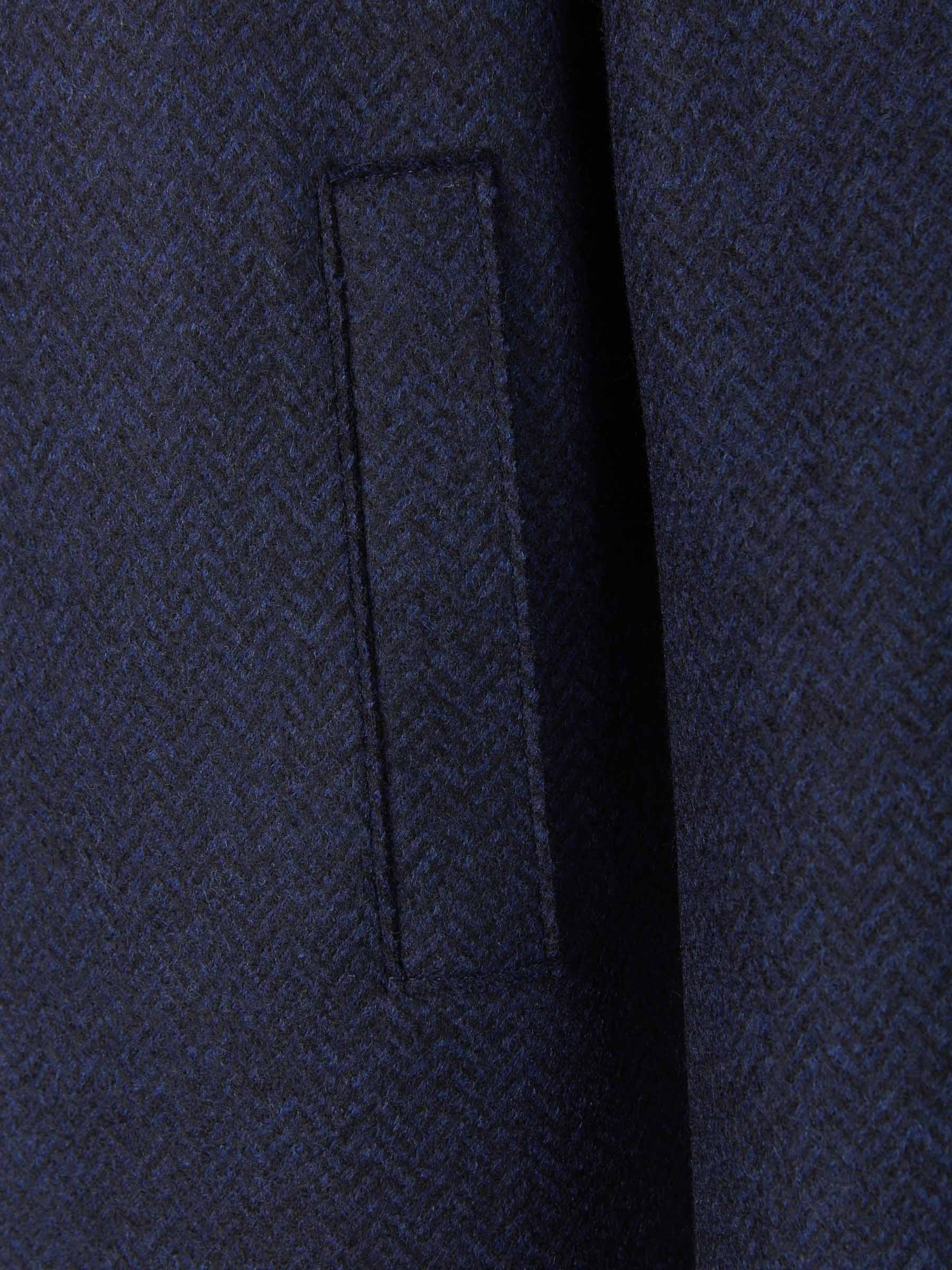 Harris Wharf Abrigo Boxy Espiga color Azul Marino sku 341-000477 02 - Foto 4