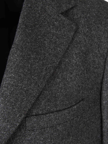 Canali Abrigo Lana Bolsillos color Gris Oscuro sku 341-000507 01 - Foto 1