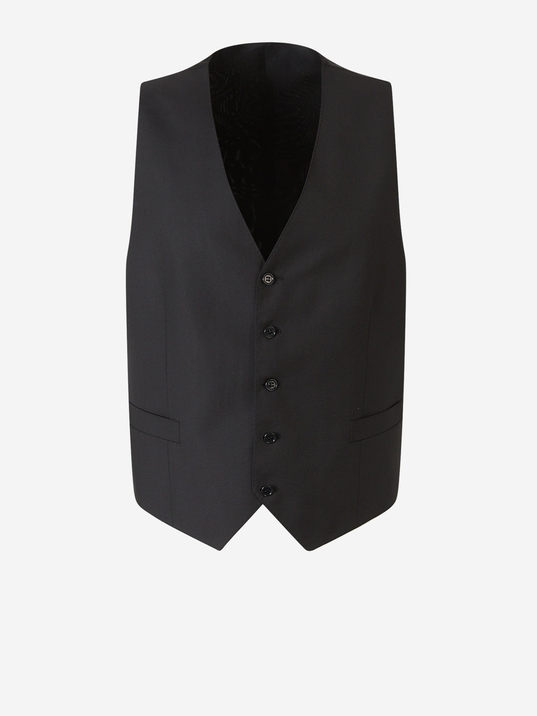 Canali Chaleco de Lana y Seda color Negro sku 352-000015 01 - Foto 1