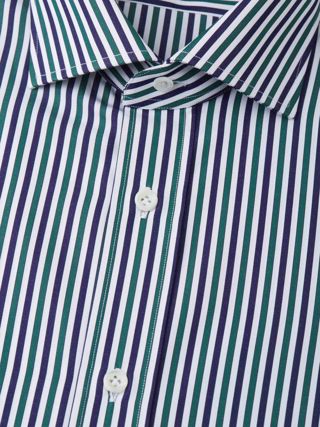 Santa Eulalia Camisa Formal Algodón Rayas color Verde Oscuro sku 401-002893 01 - Foto 2