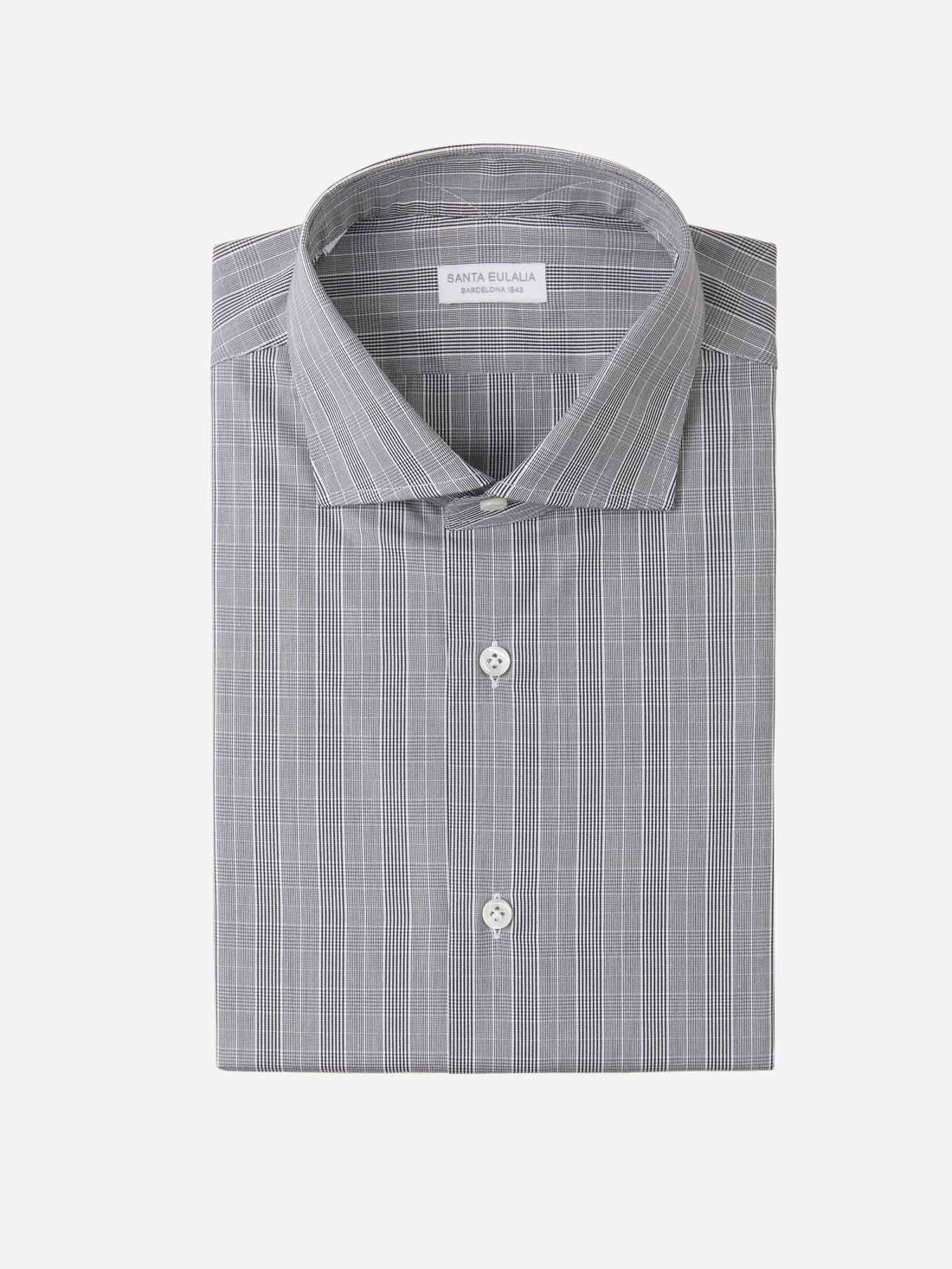 Santa Eulalia Camisa Motivo Príncipe de Gales color Gris Piedra sku 401-002931 01 - Foto 1