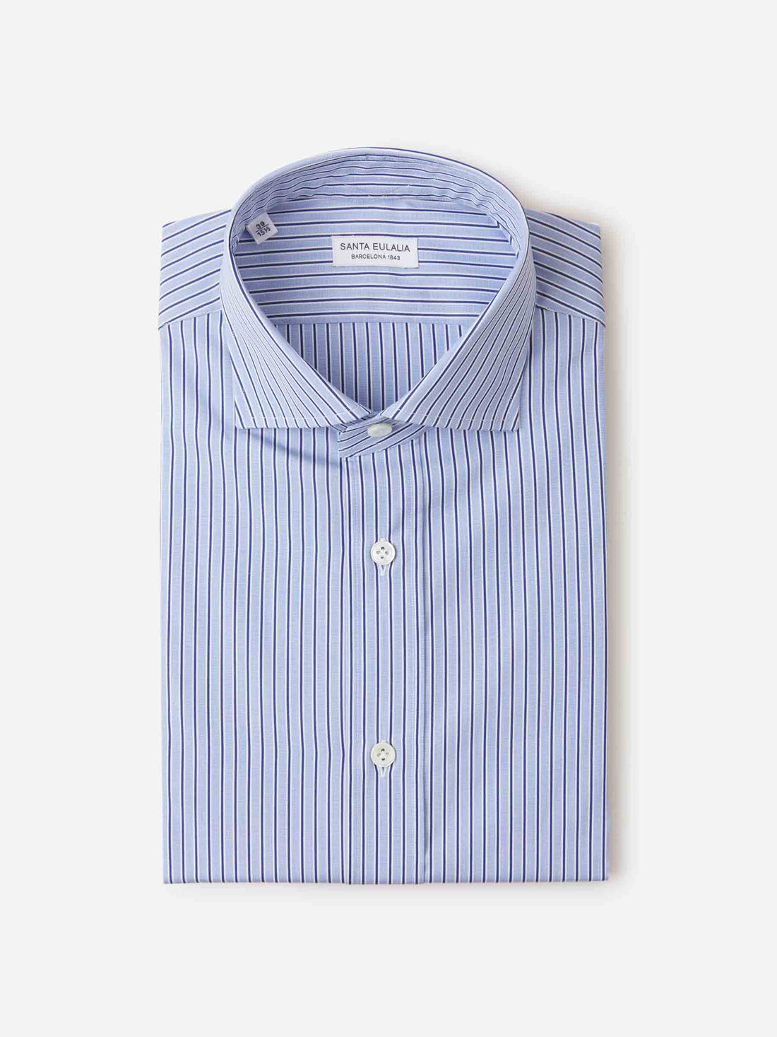 Santa Eulalia Camisa Motivo Rayas Algodón color Azul Cielo sku 401-002954 00 - Foto 1