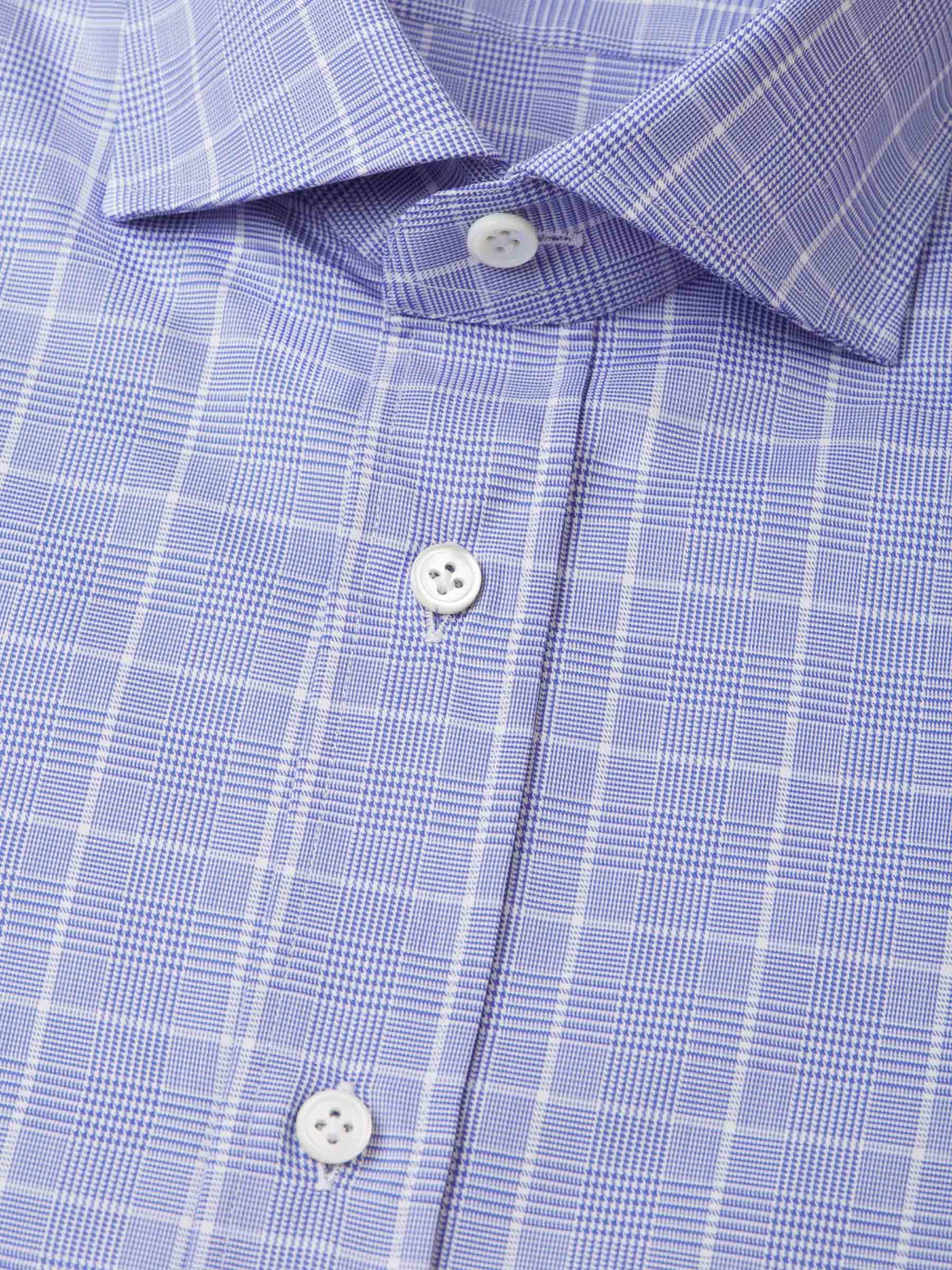 Santa Eulalia Camisa Motivo Príncipe de Gales color Azul Cobalto sku 401-002955 02 - Foto 2