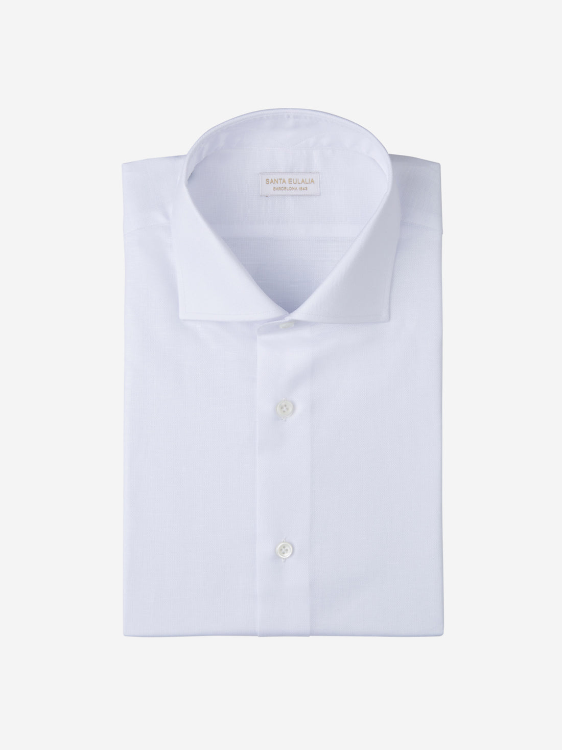 Santa Eulalia Camisa Piqué Lino Algodón color Blanco sku 401-002956 01 - Foto 1