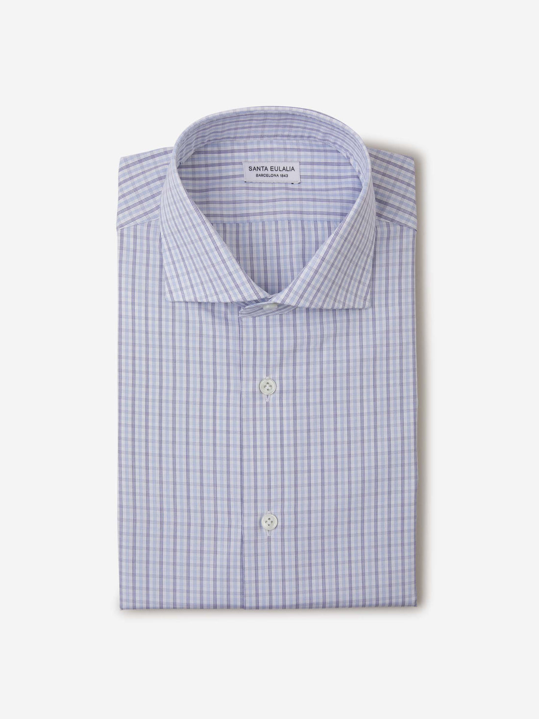 Santa Eulalia Camisa Motivo Cuadros color Blanco sku 401-002961 02 - Foto 1