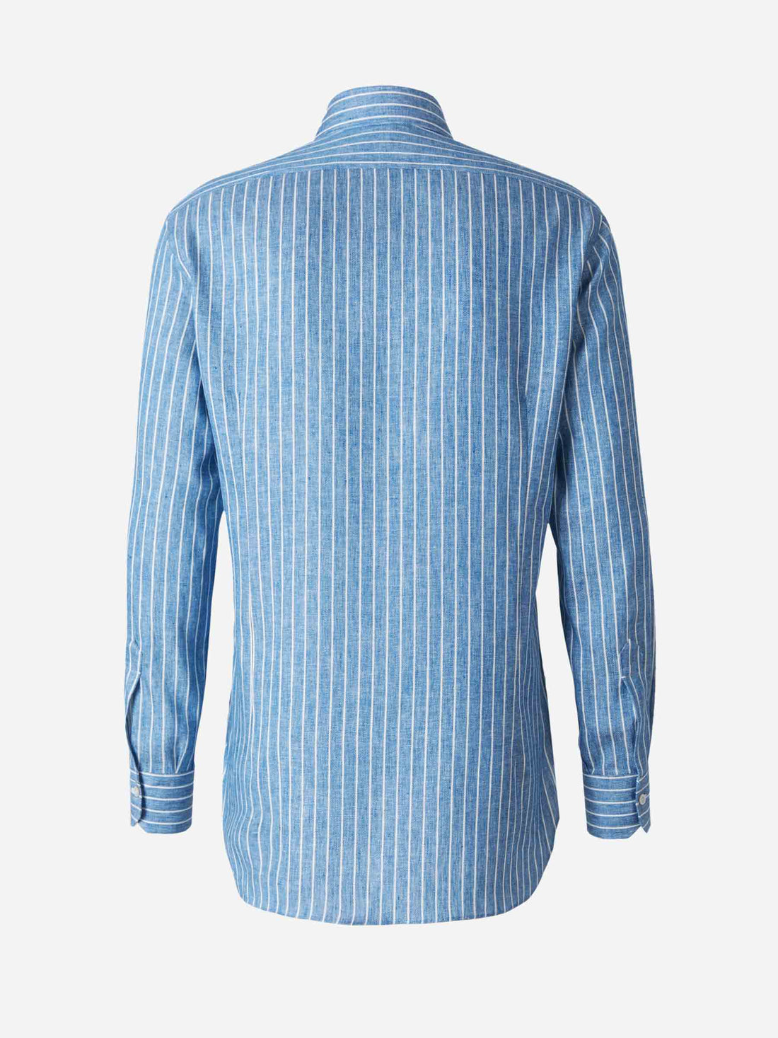 Kiton Camisa Motivo Rayas color Azul Denim sku 401-002977 01 - Foto 2