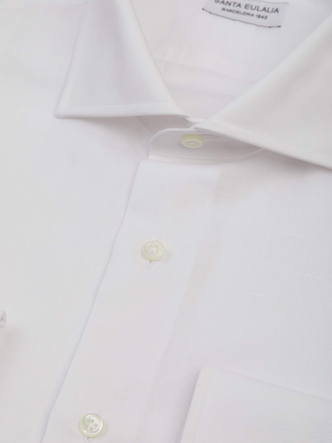 Santa Eulalia Camisa Lisa color Blanco sku 401-003001 02 - Foto 2