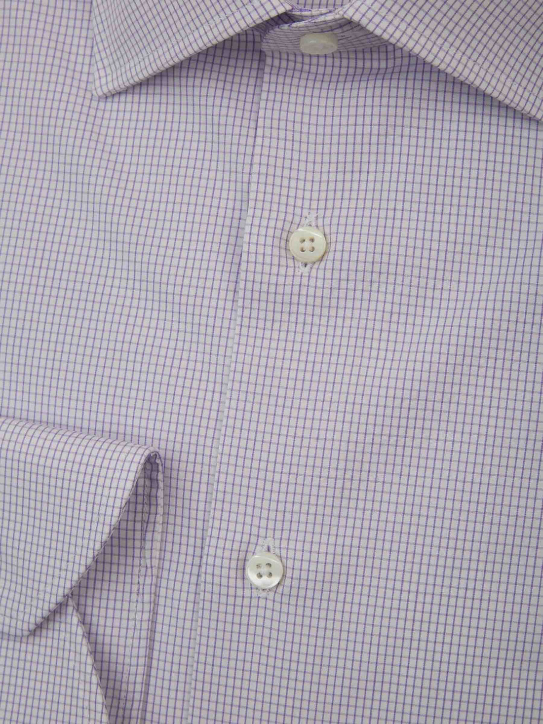 Canali Camisa Micro Cuadros color Lila sku 401-003031 01 - Foto 2