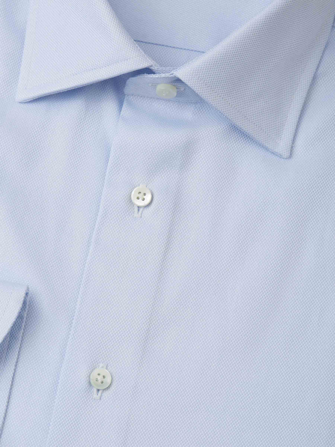 Canali Camisa Lisa Algodón color Azul Cielo sku 401-003052 01 - Foto 2