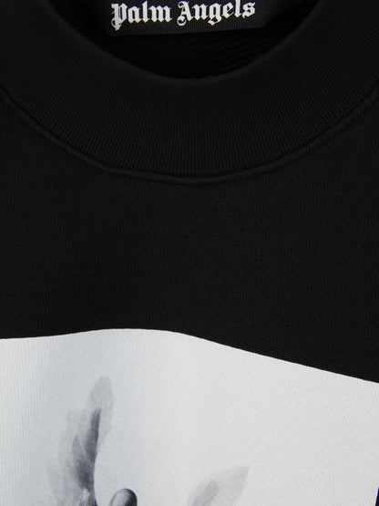 Outlet online Palm Angels Hombre Sudadera Crewneck Wings color Negro sku 545-001590 01 - Foto 3