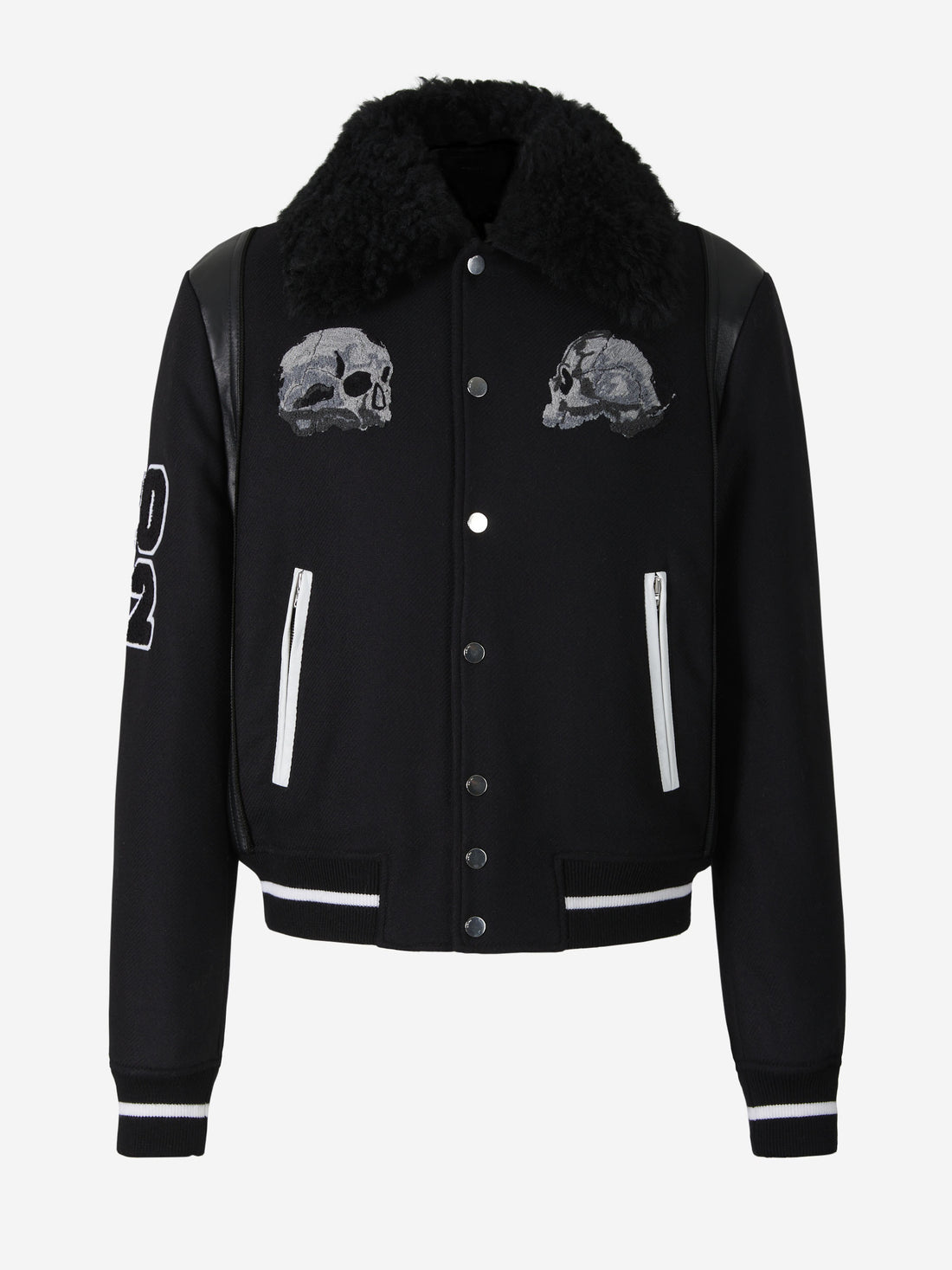 Amiri Chaqueta Varsity Skull color Negro sku 502-001483 01 - Foto 1