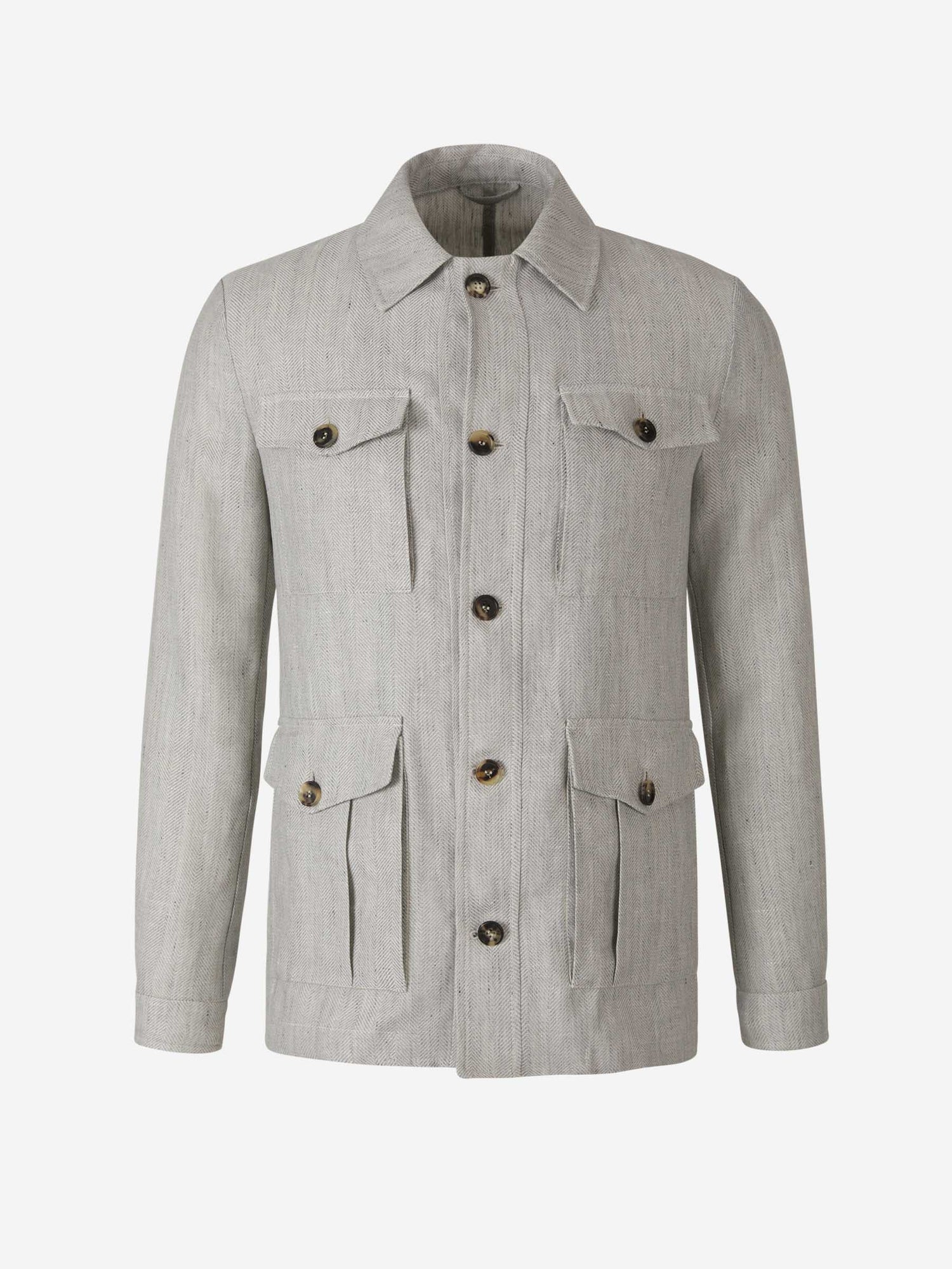 Borrelli Chaqueta Lino Y Lana color Gris Claro sku 502-001502 01 - Foto 1