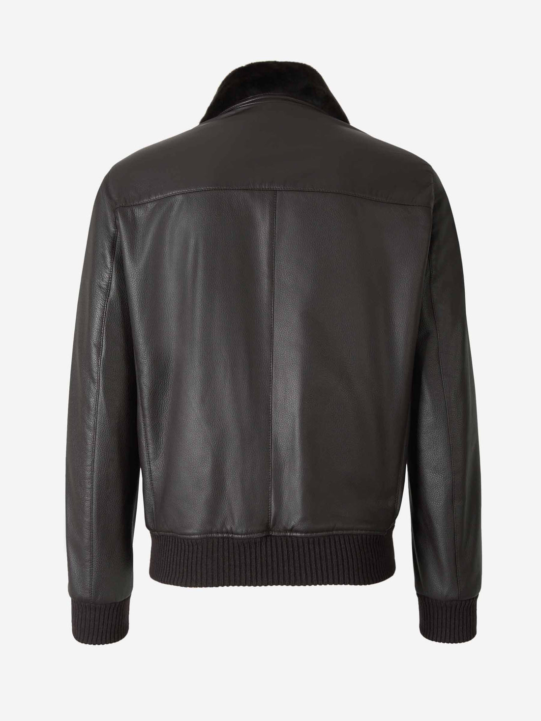 Santa Eulalia Chaqueta Cuello Contraste Piel color Marrón Oscuro sku 511-000531 01 - Foto 2