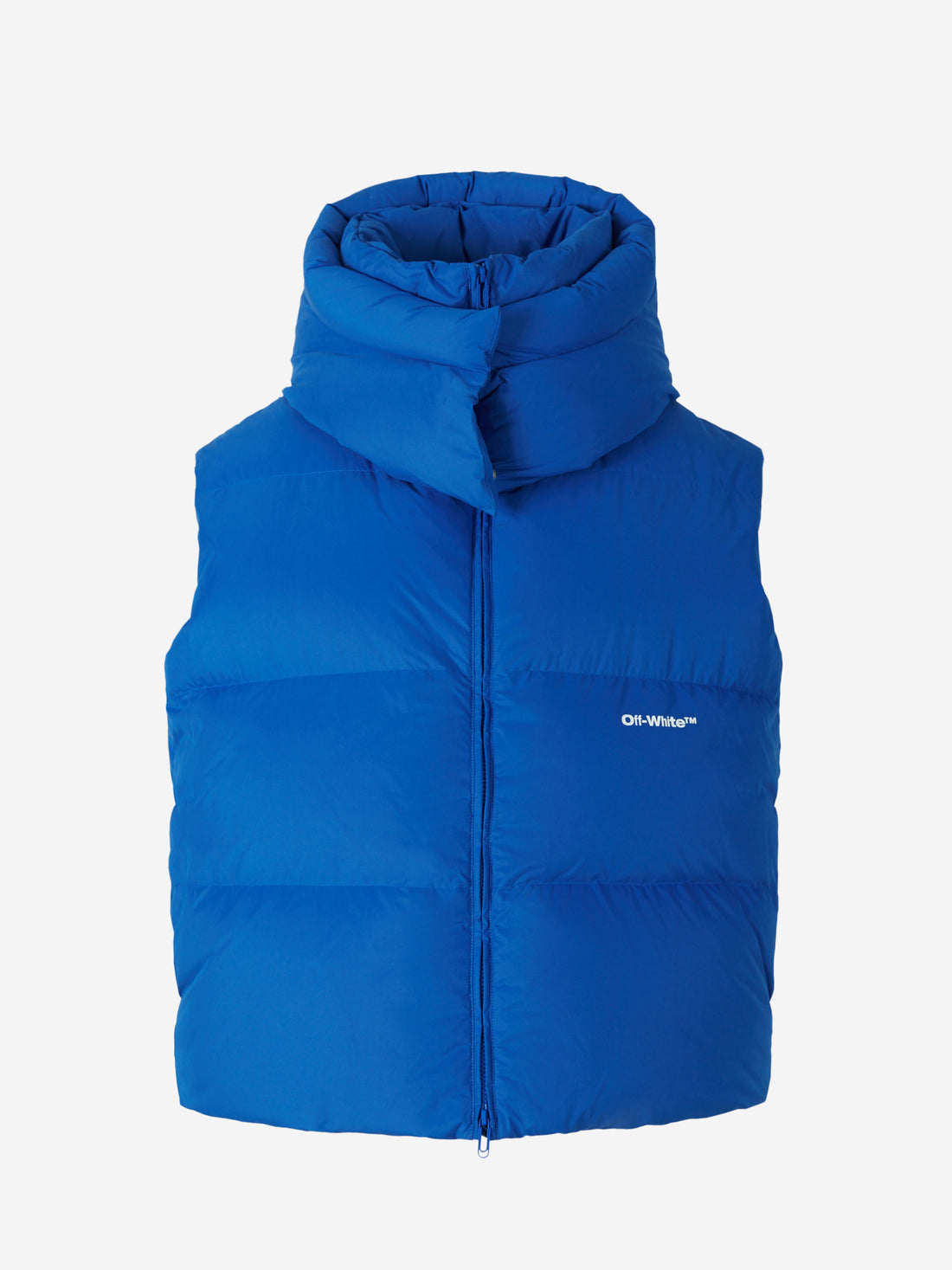 Off-White Chaleco Acolchado Logo color Azul Real sku 511-000576 00 - Foto 1