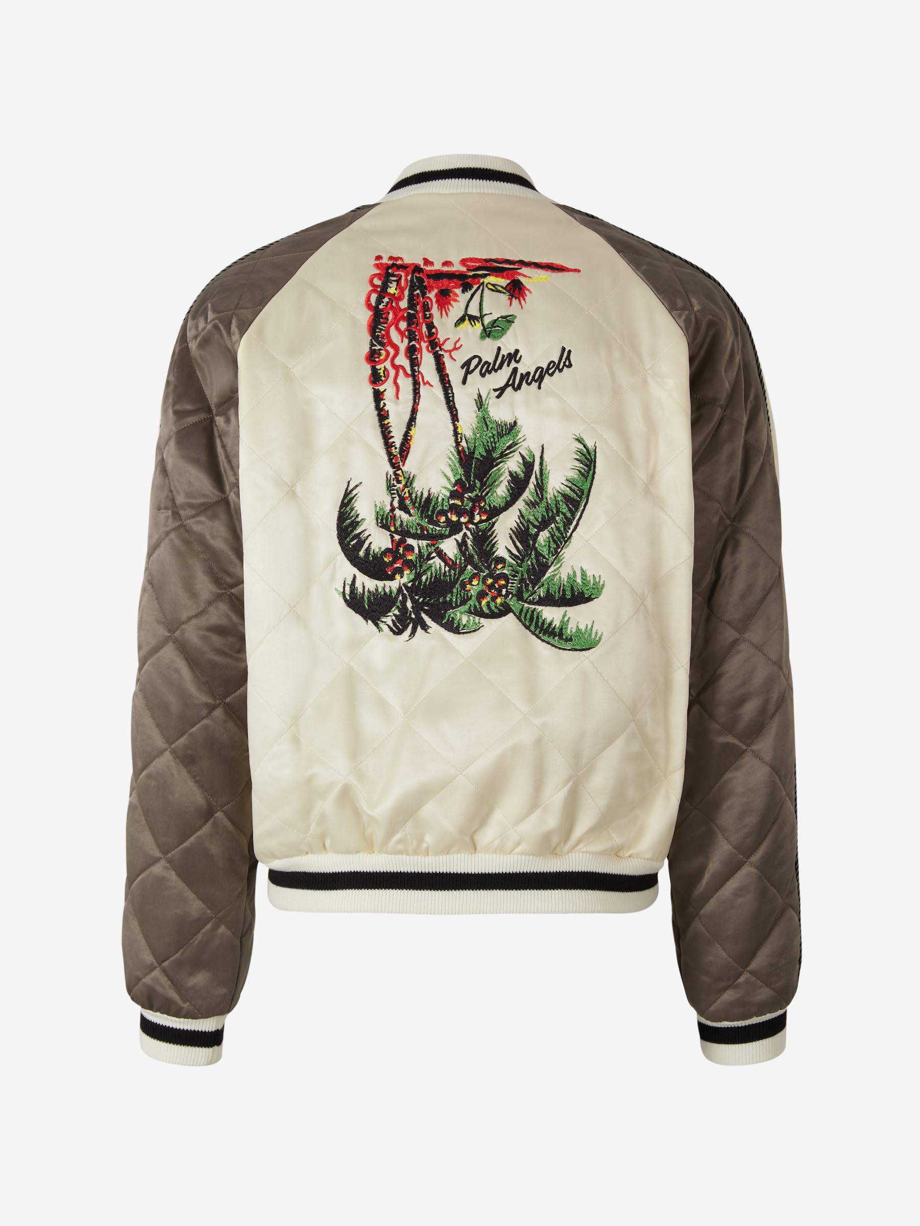 Palm Angels Chaqueta Sukajan Palmera color Crema sku 511-000584 01 - Foto 2