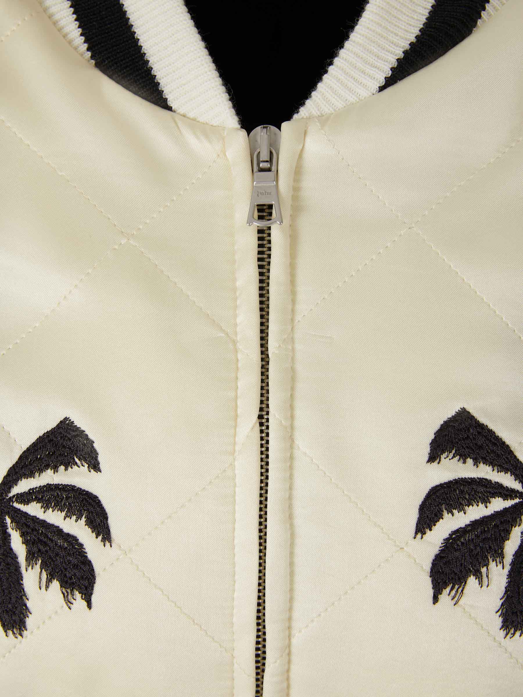 Palm Angels Chaqueta Sukajan Palmera color Crema sku 511-000584 01 - Foto 3
