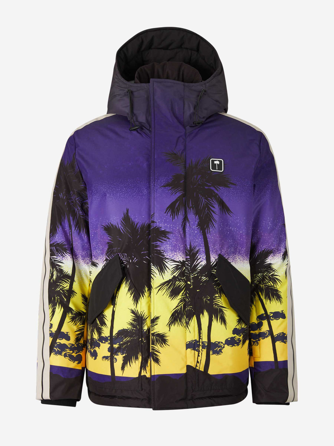 Palm Angels Chaqueta Acolchada Palm Sunset color Púrpura Oscuro sku 511-000587 01 - Foto 1
