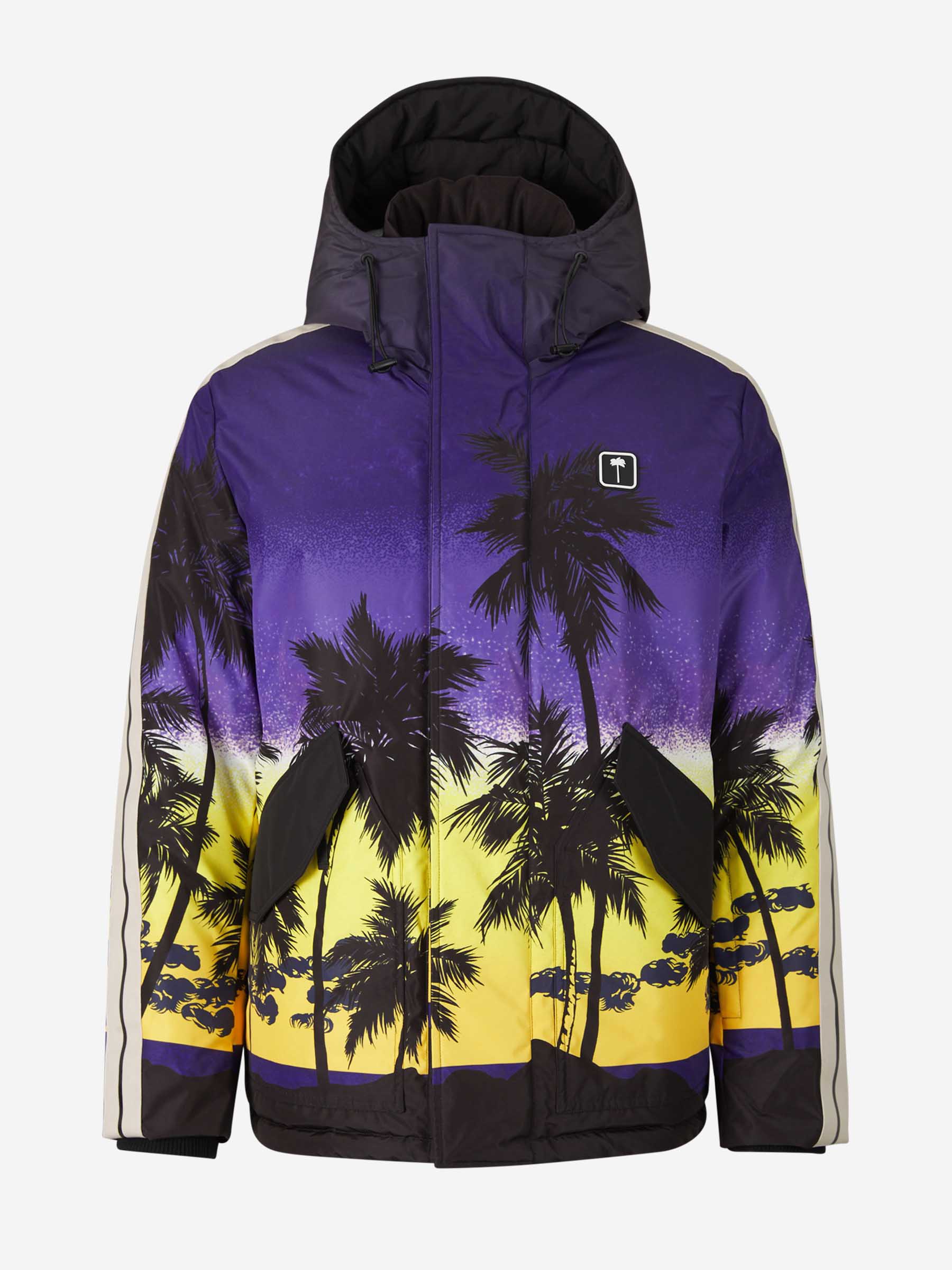 Palm Angels Chaqueta Acolchada Palm Sunset color Púrpura Oscuro sku 511-000587 01 - Foto 1