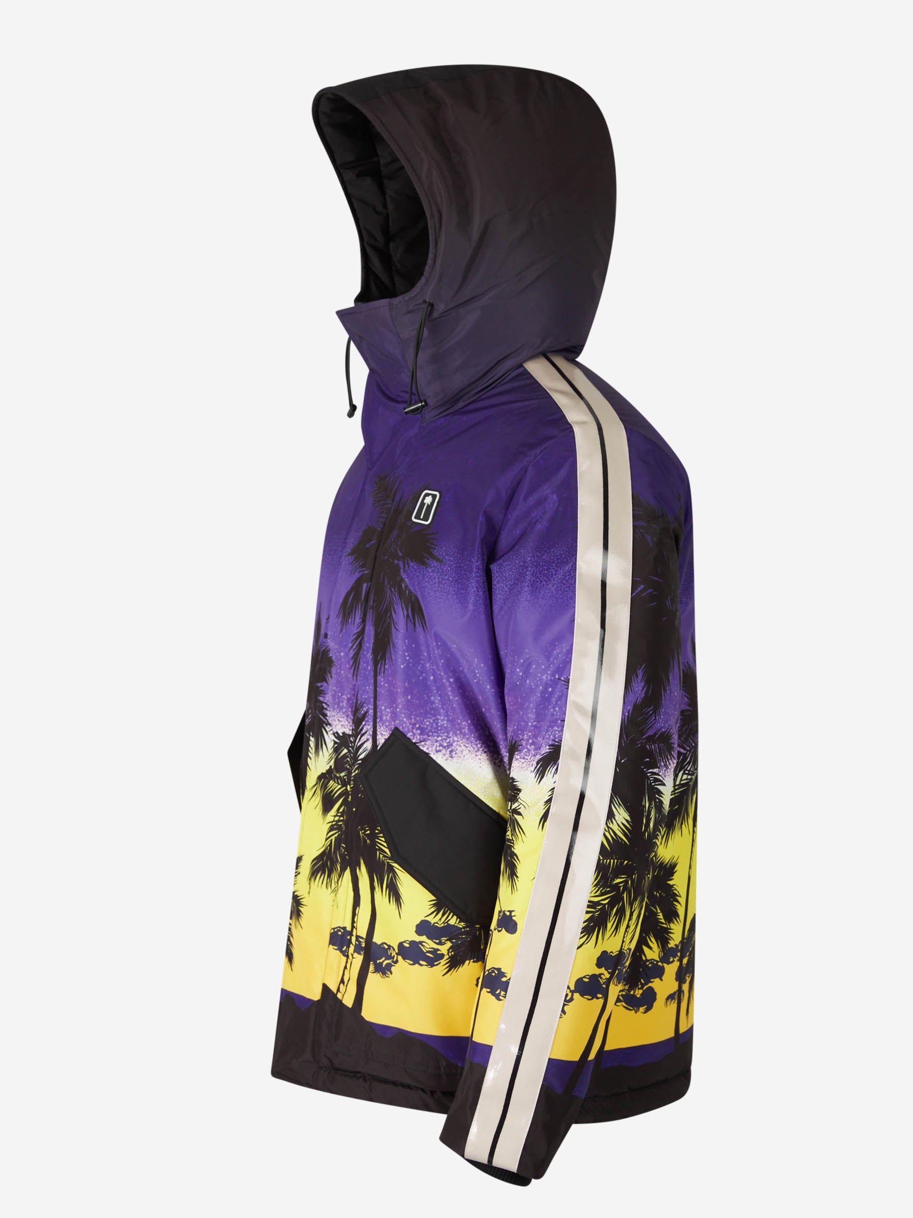 Palm Angels Chaqueta Acolchada Palm Sunset color Púrpura Oscuro sku 511-000587 01 - Foto 2