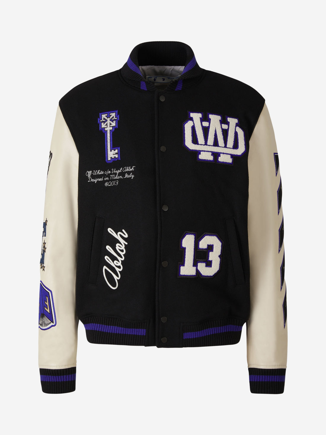 Off-White Chaqueta Bomber Contraste color Negro sku 511-000592 01 - Foto 1