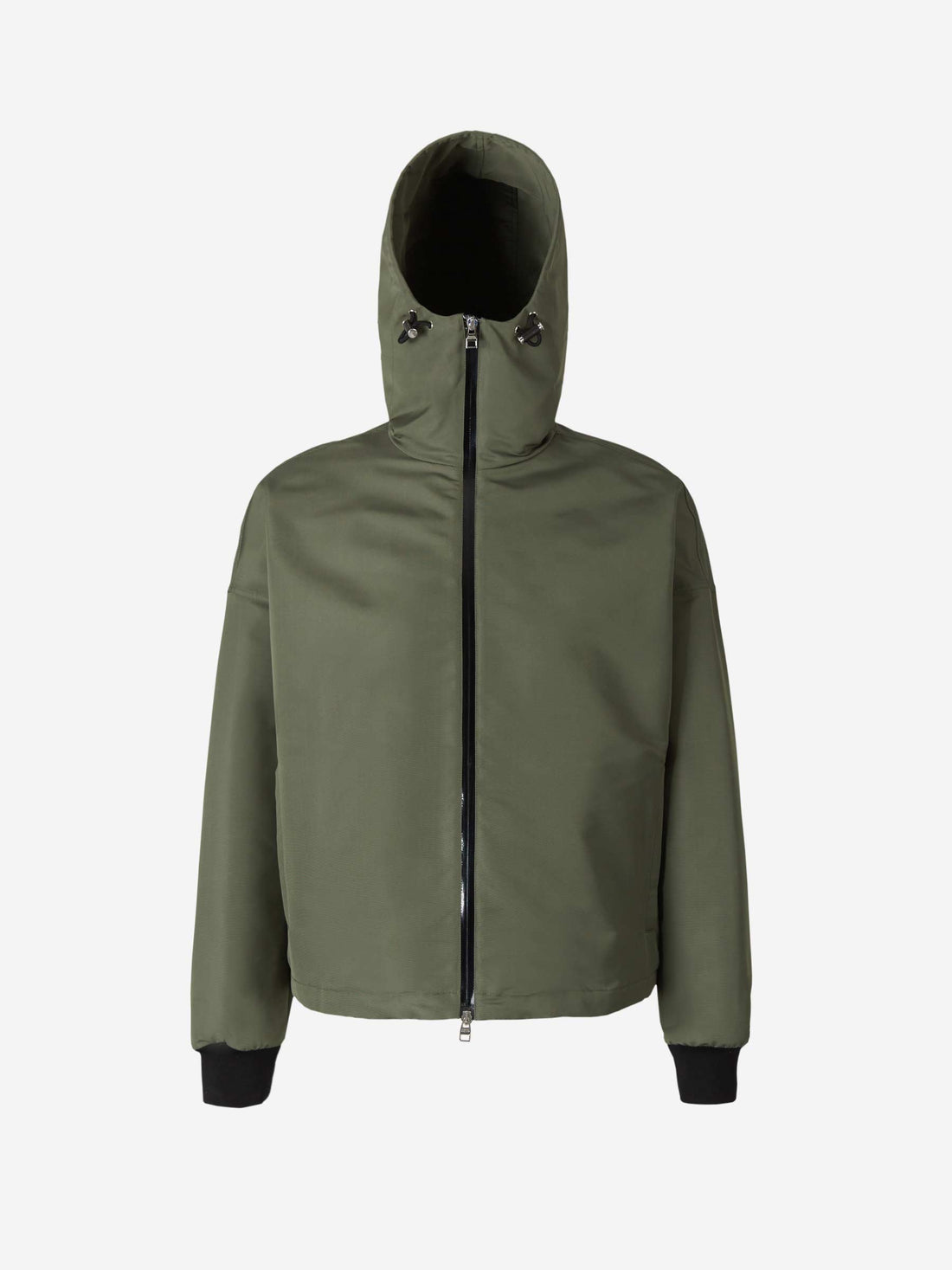Alexander McQueen Chaqueta Capucha Logo color Verde Militar sku 512-001664 01 - Foto 1