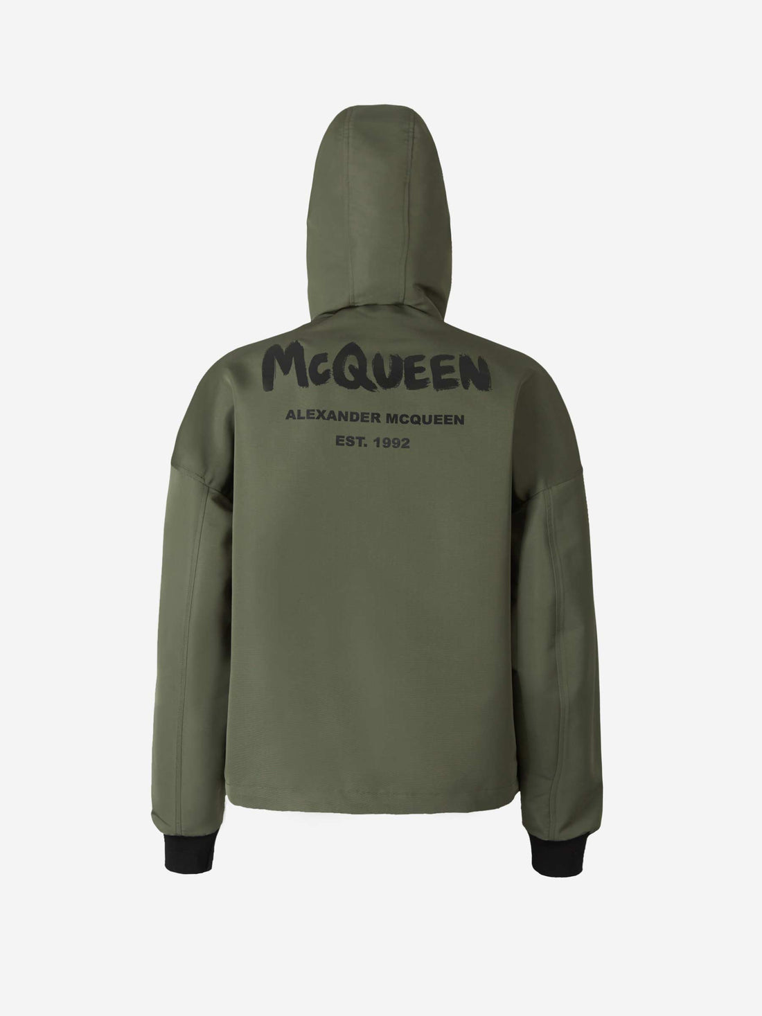 Alexander McQueen Chaqueta Capucha Logo color Verde Militar sku 512-001664 01 - Foto 2