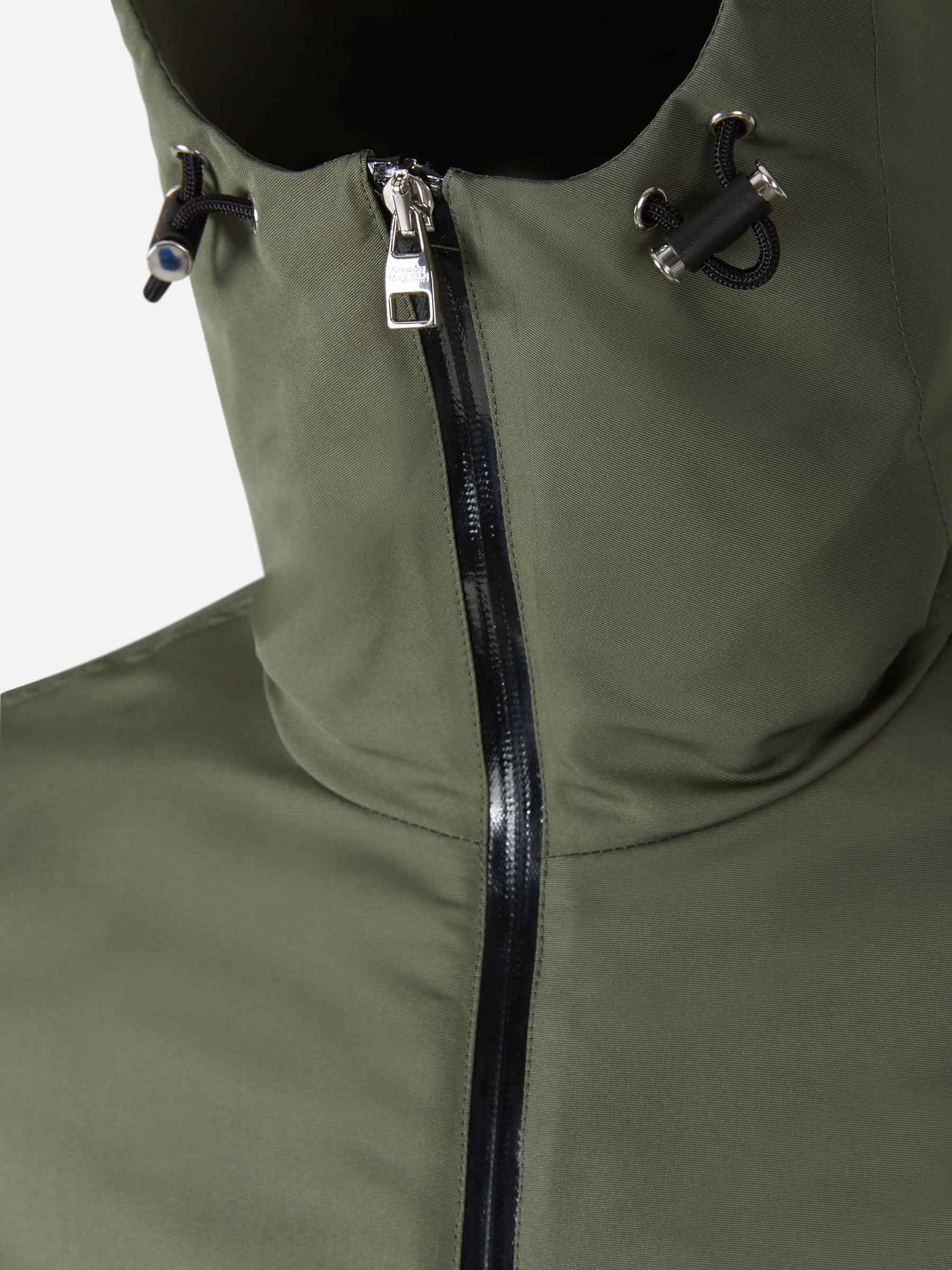 Alexander McQueen Chaqueta Capucha Logo color Verde Militar sku 512-001664 01 - Foto 3