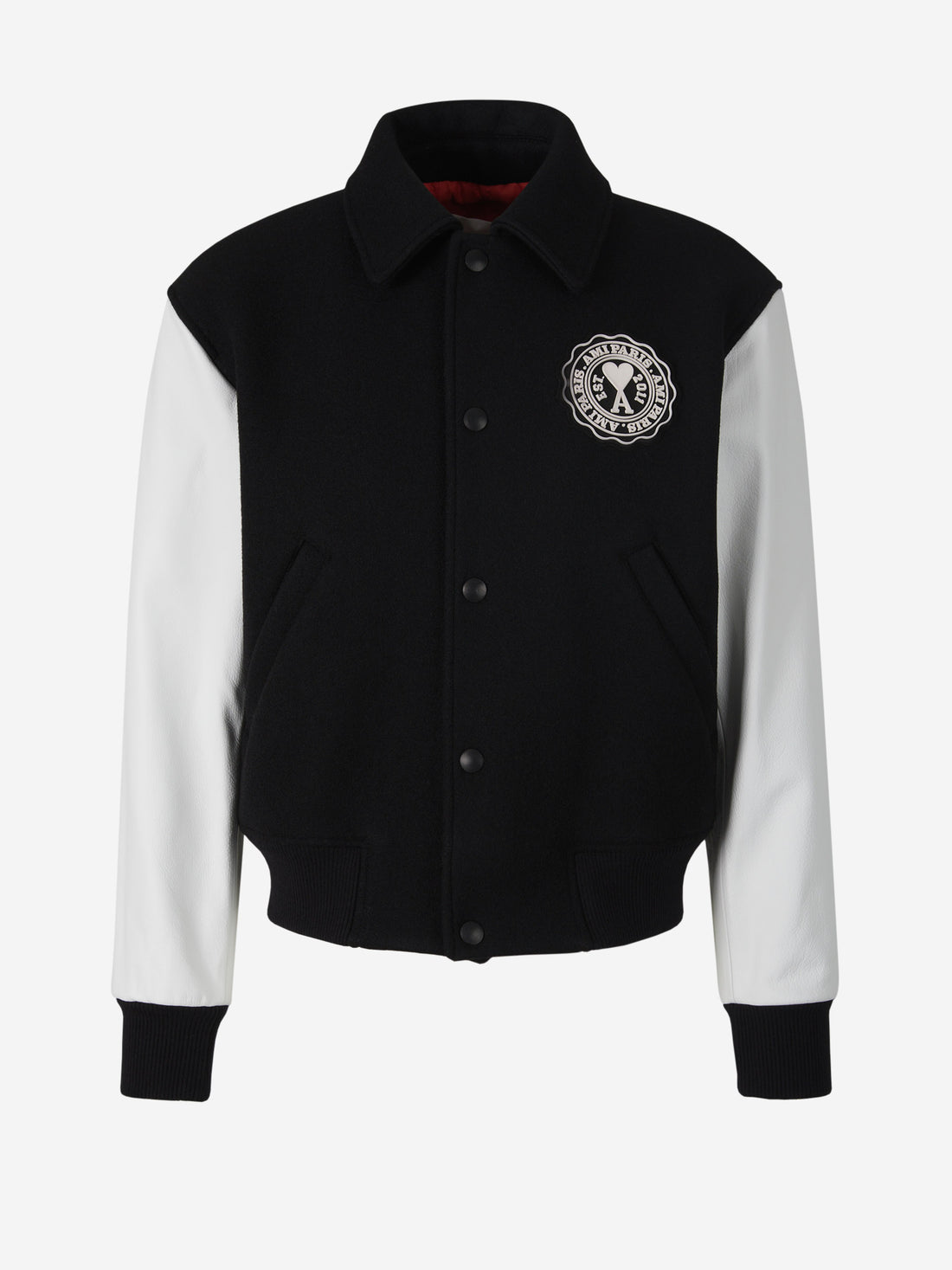 Ami Paris Chaqueta Teddy Parche color Negro sku 512-001752 01 - Foto 1