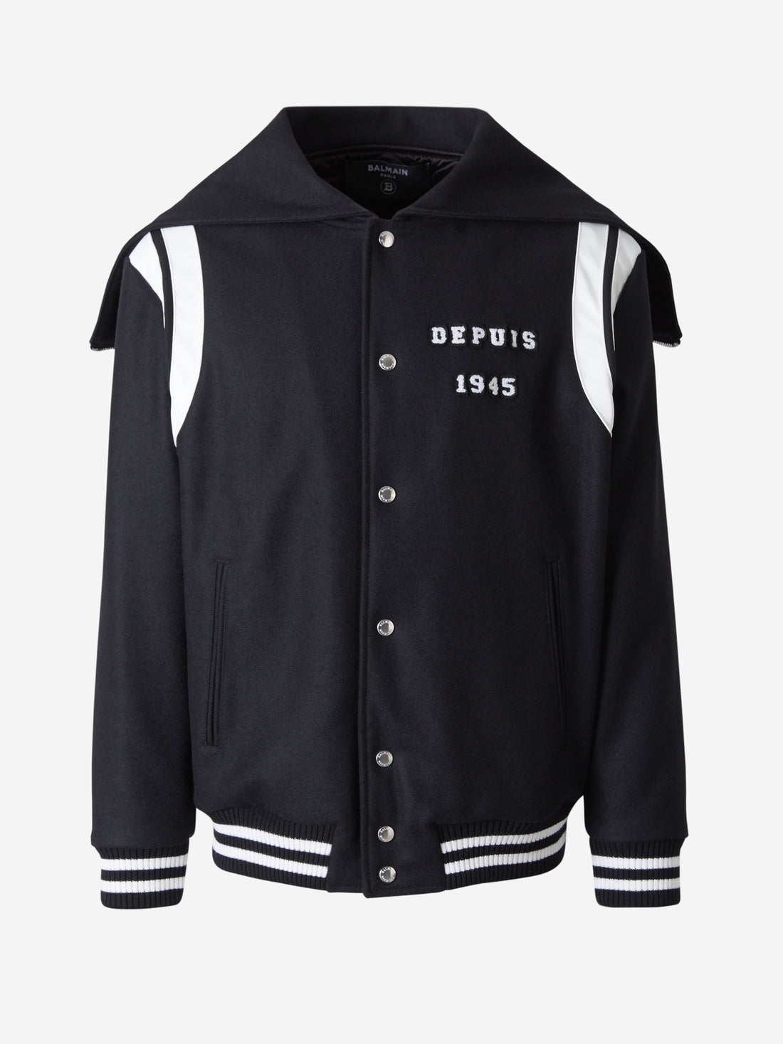 Balmain Chaqueta Logo Bordado color Negro sku 512-001770 01 - Foto 1