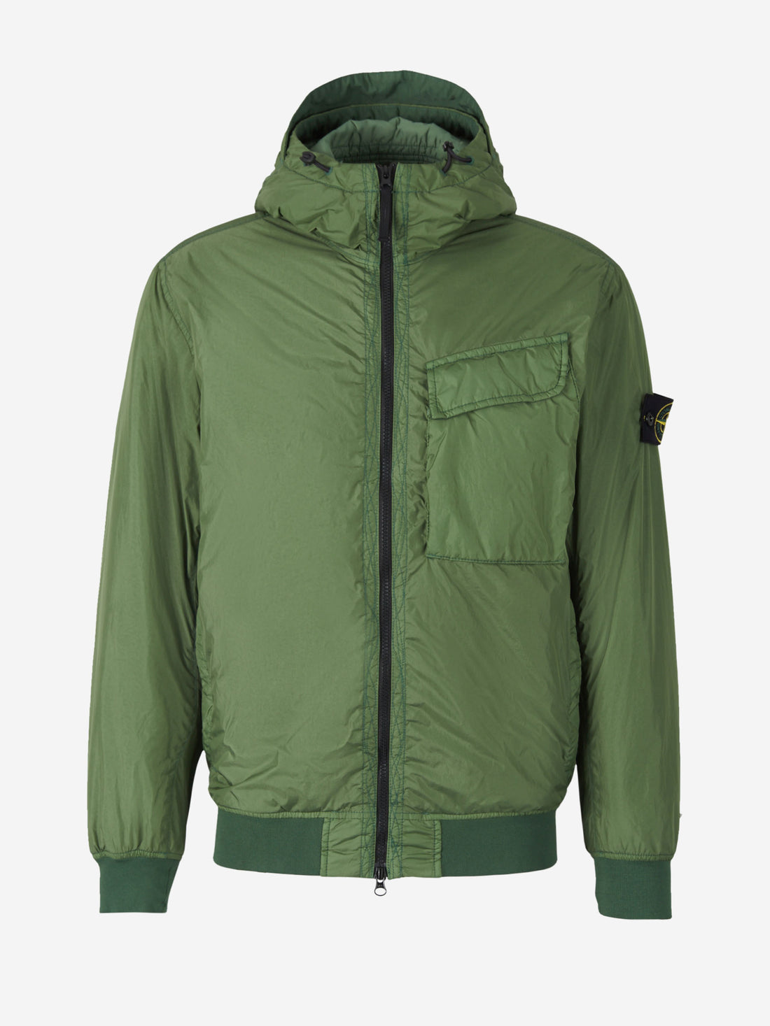 Stone Island Chaqueta Garment Dyed color Verde Militar sku 512-001824 01 - Foto 1