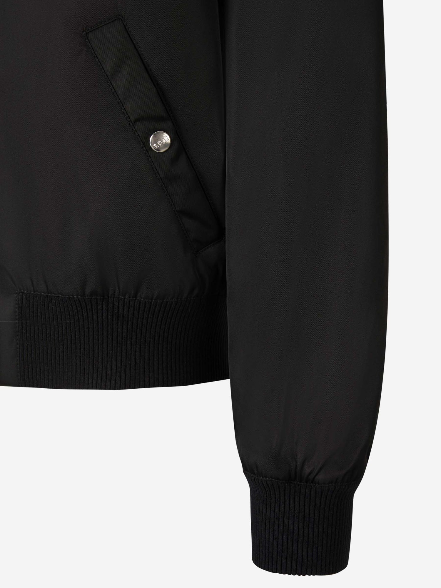Ami Paris Chaqueta Bomber Logo color Negro sku 512-001875 01 - Foto 5