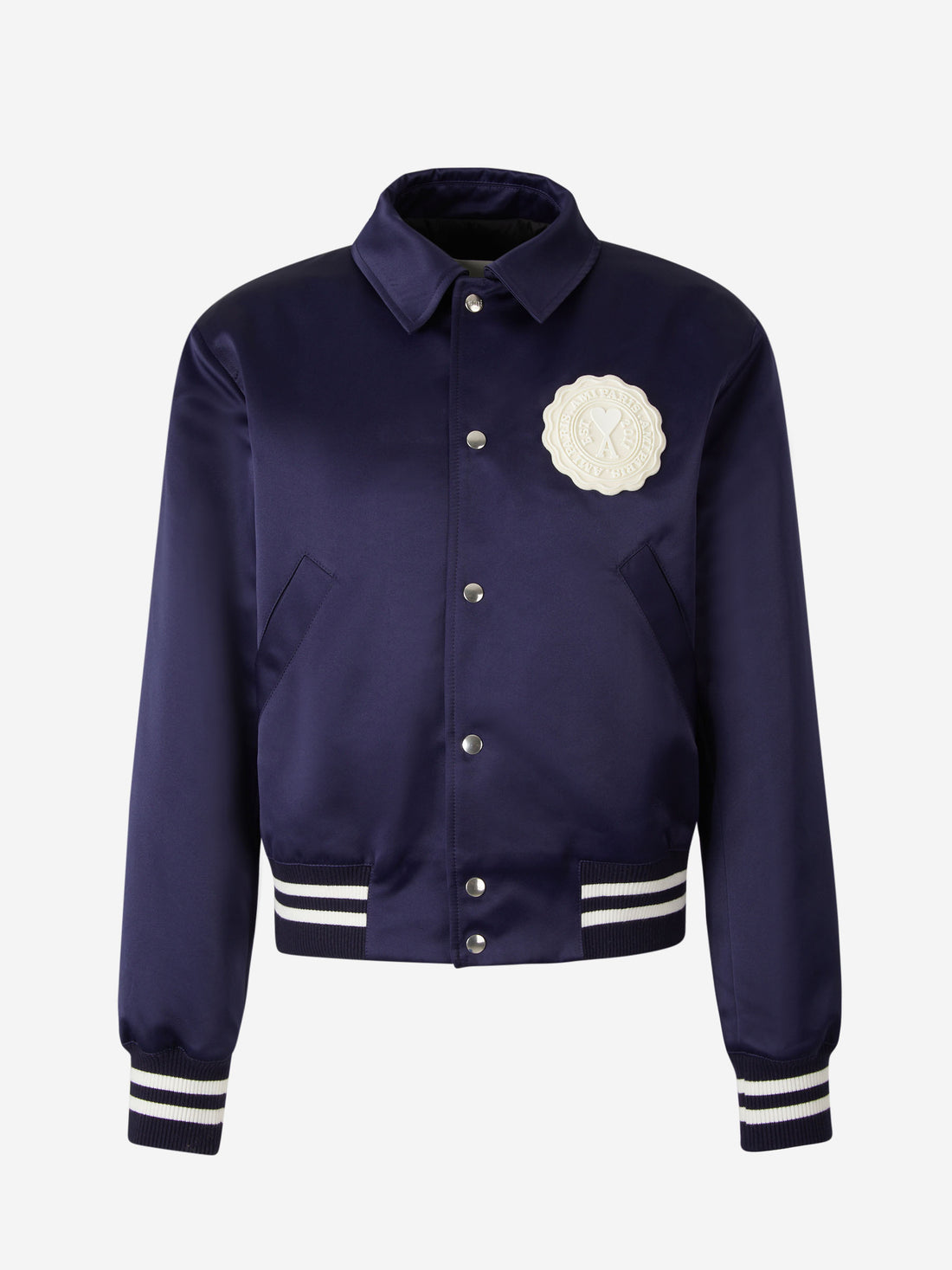 Ami Paris Cazadora Teddy Bomber color Azul Marino sku 512-001876 01 - Foto 1