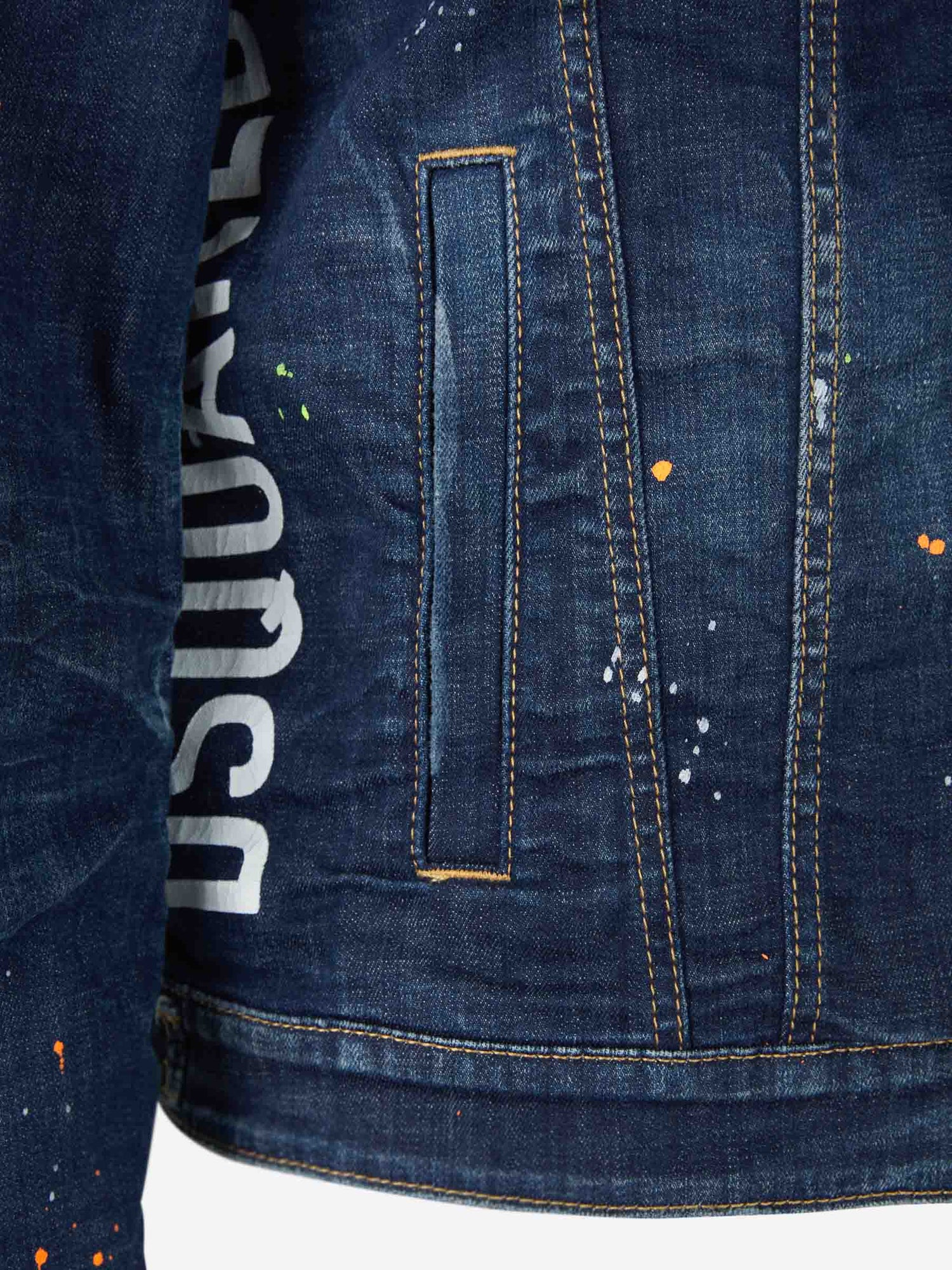 Dsquared2 Chaqueta Denim Pintura color Azul Denim sku 512-001893 01 - Foto 5