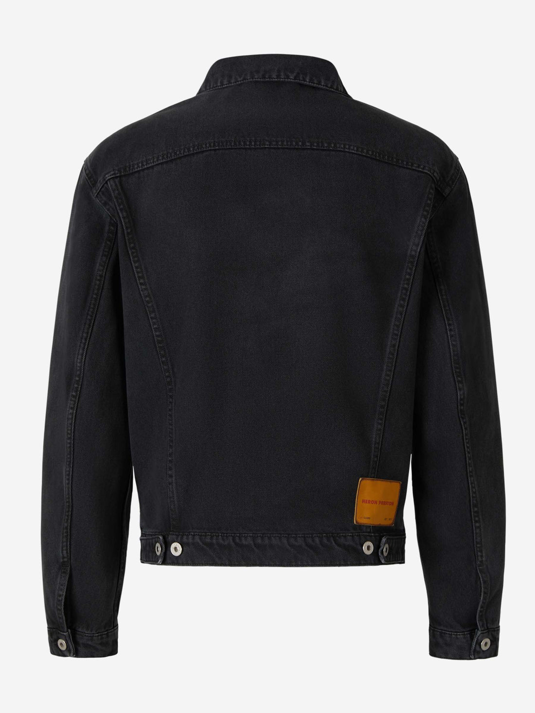 Heron Preston Chaqueta Denim Algodón color Negro sku 512-001912 01 - Foto 2